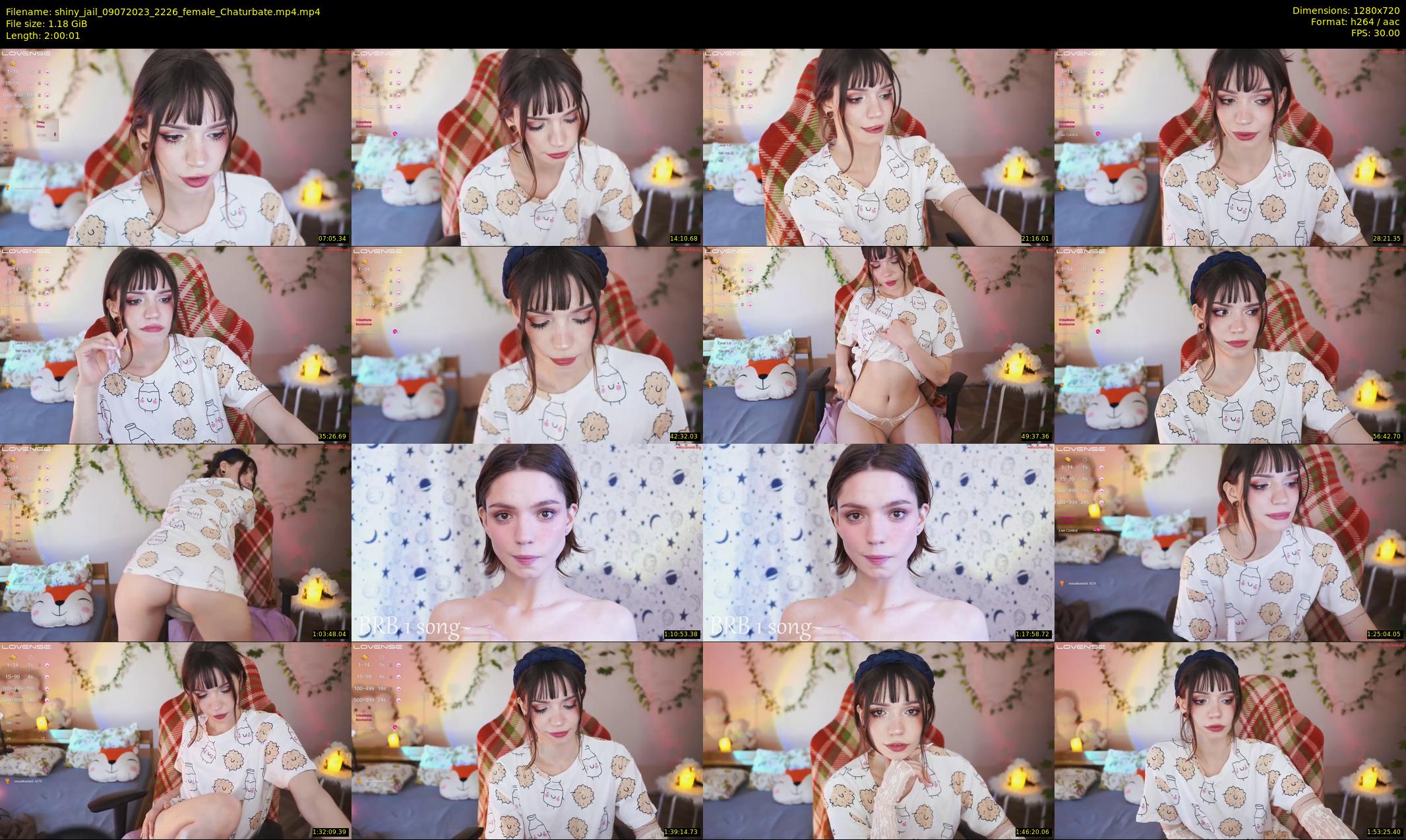 shiny_jail — 121 minute Chaturbate female cam show recording, 720p, Jul 9, 2023