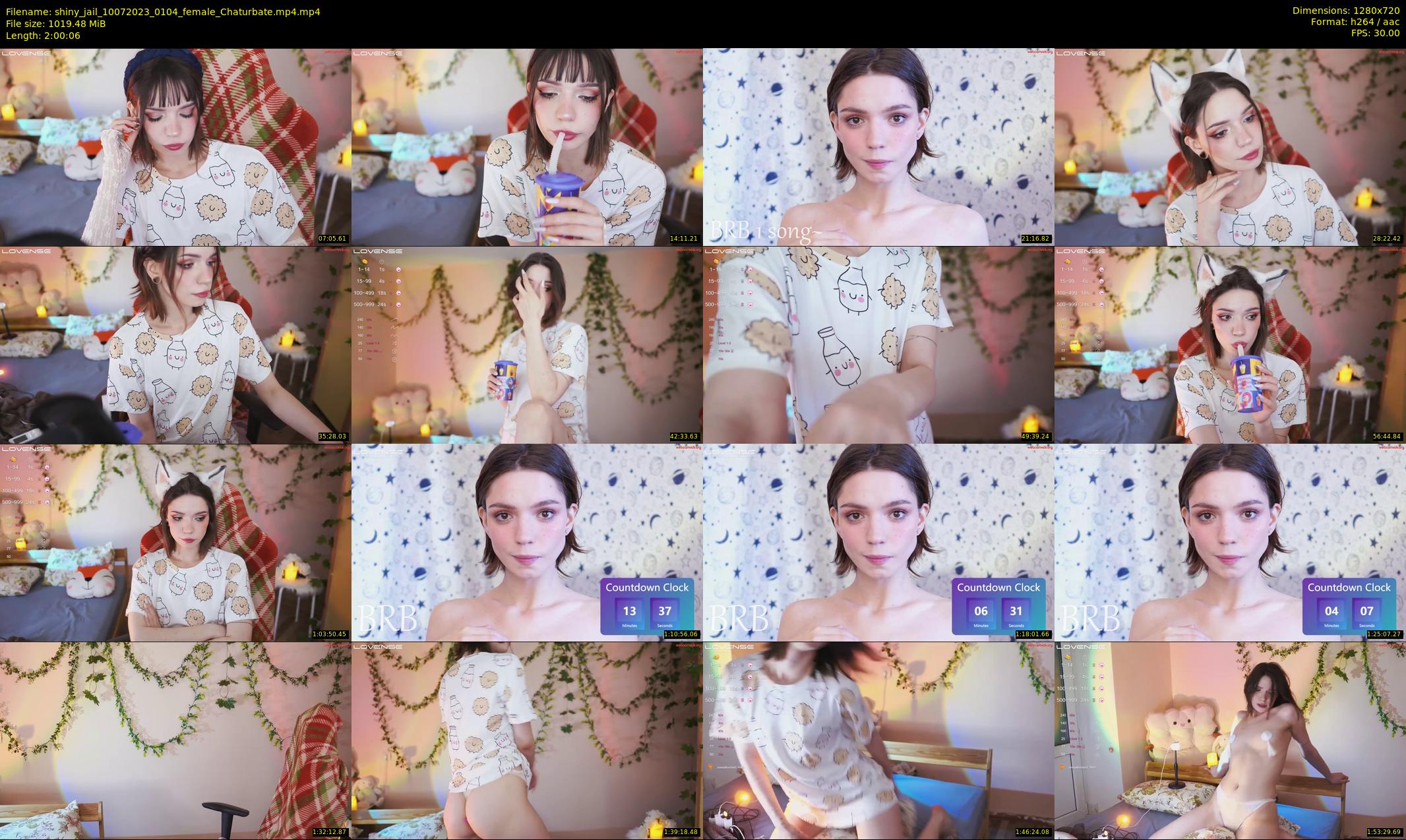shiny_jail — 121 minute Chaturbate female cam show recording, 720p, Jul 10, 2023