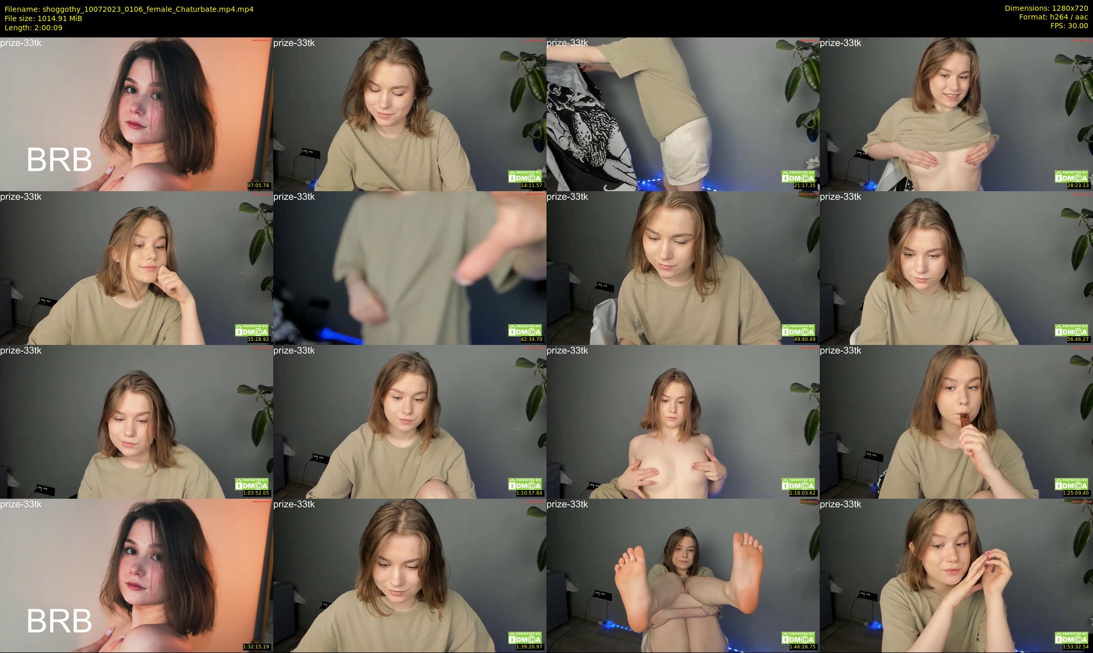 shoggothy — 121 minute Chaturbate female cam show recording, 720p, Jul 10, 2023