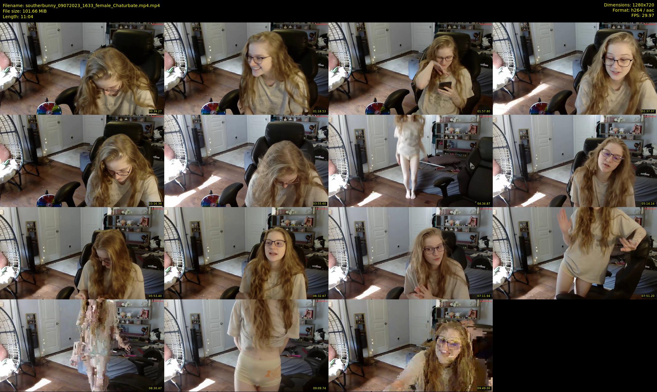 southerbunny — 12 minute Chaturbate female cam show recording, 720p, Jul 9, 2023