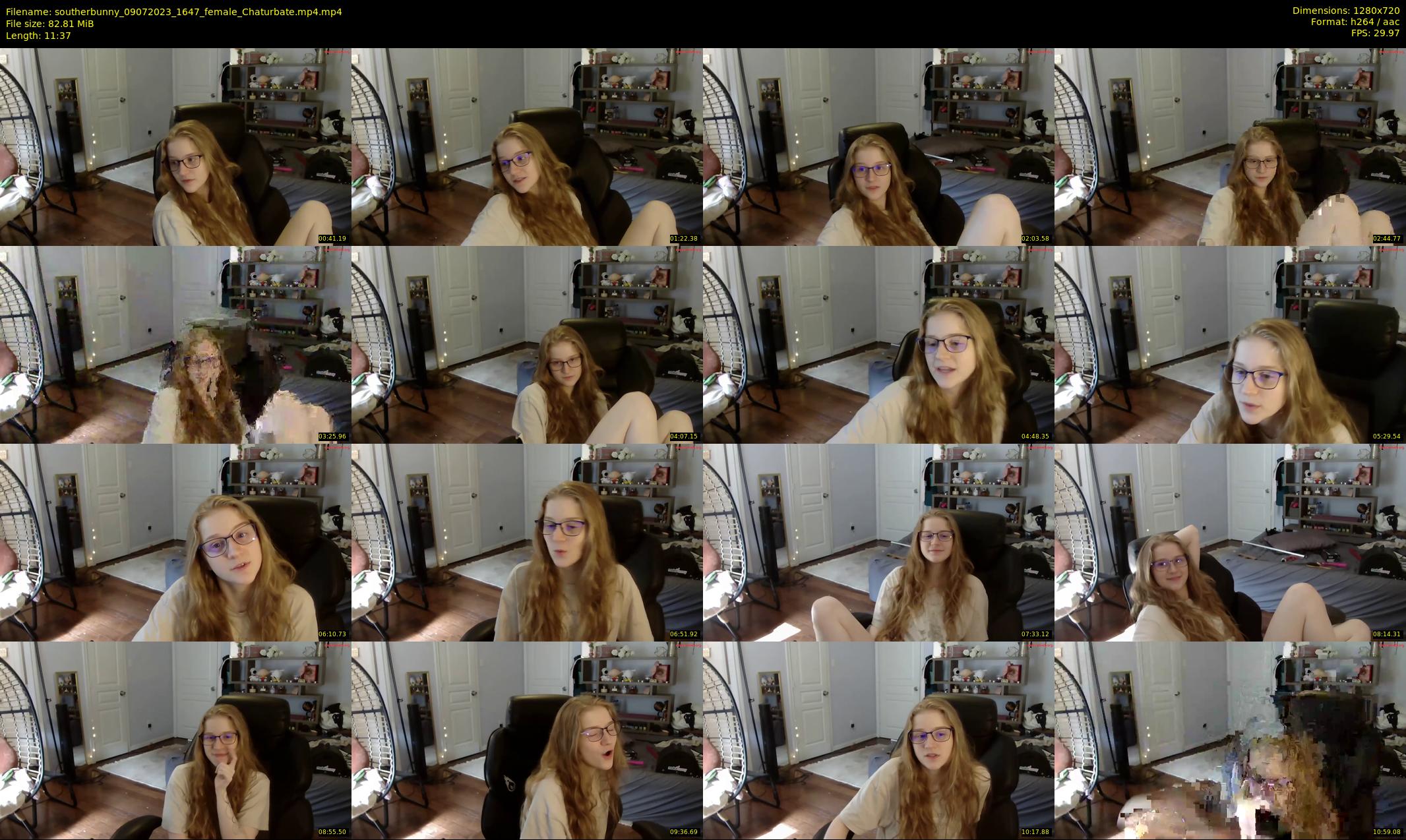 southerbunny — 12 minute Chaturbate female cam show recording, 720p, Jul 9, 2023