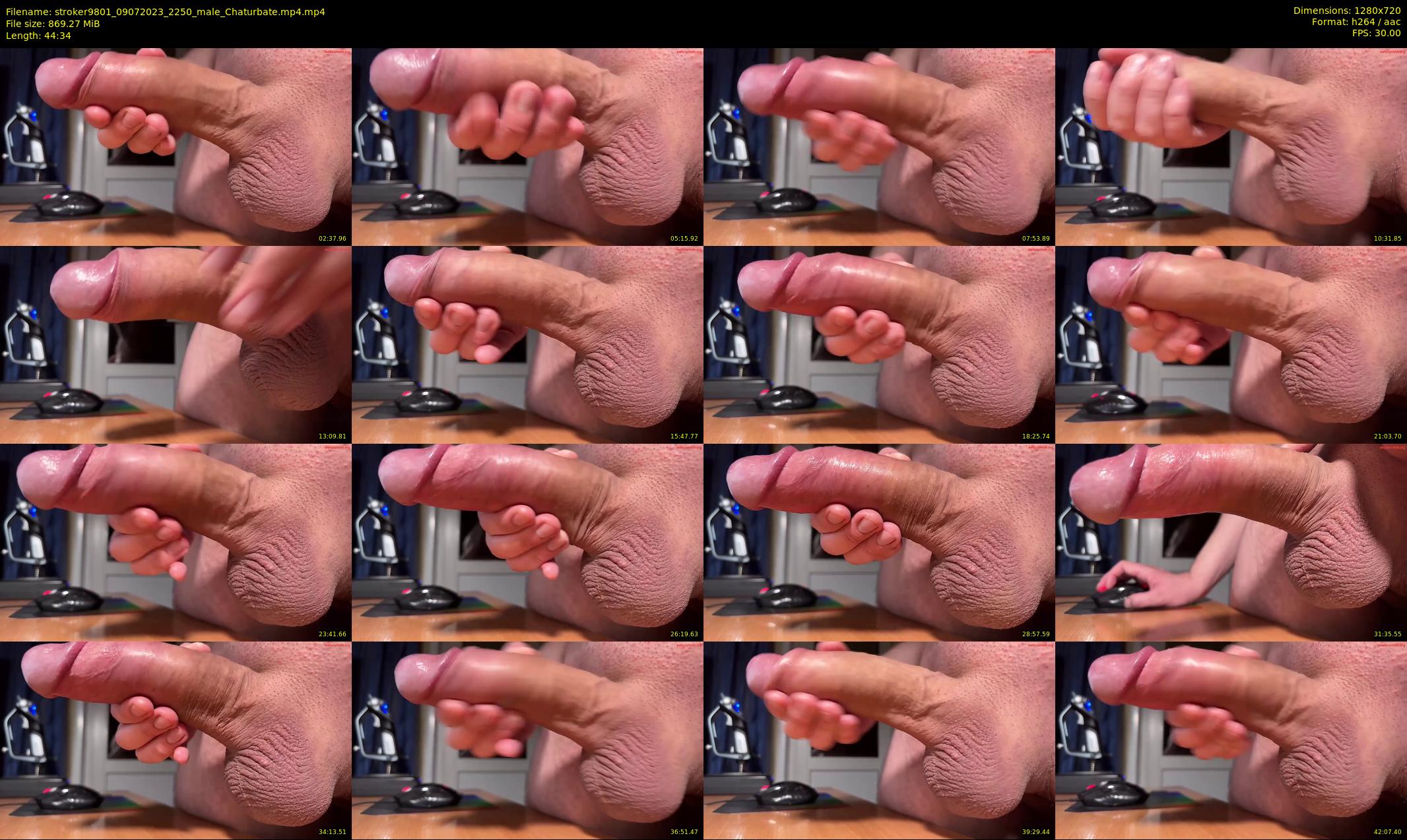 stroker9801 — 45 minute Chaturbate male cam show recording, 720p, Jul 9, 2023