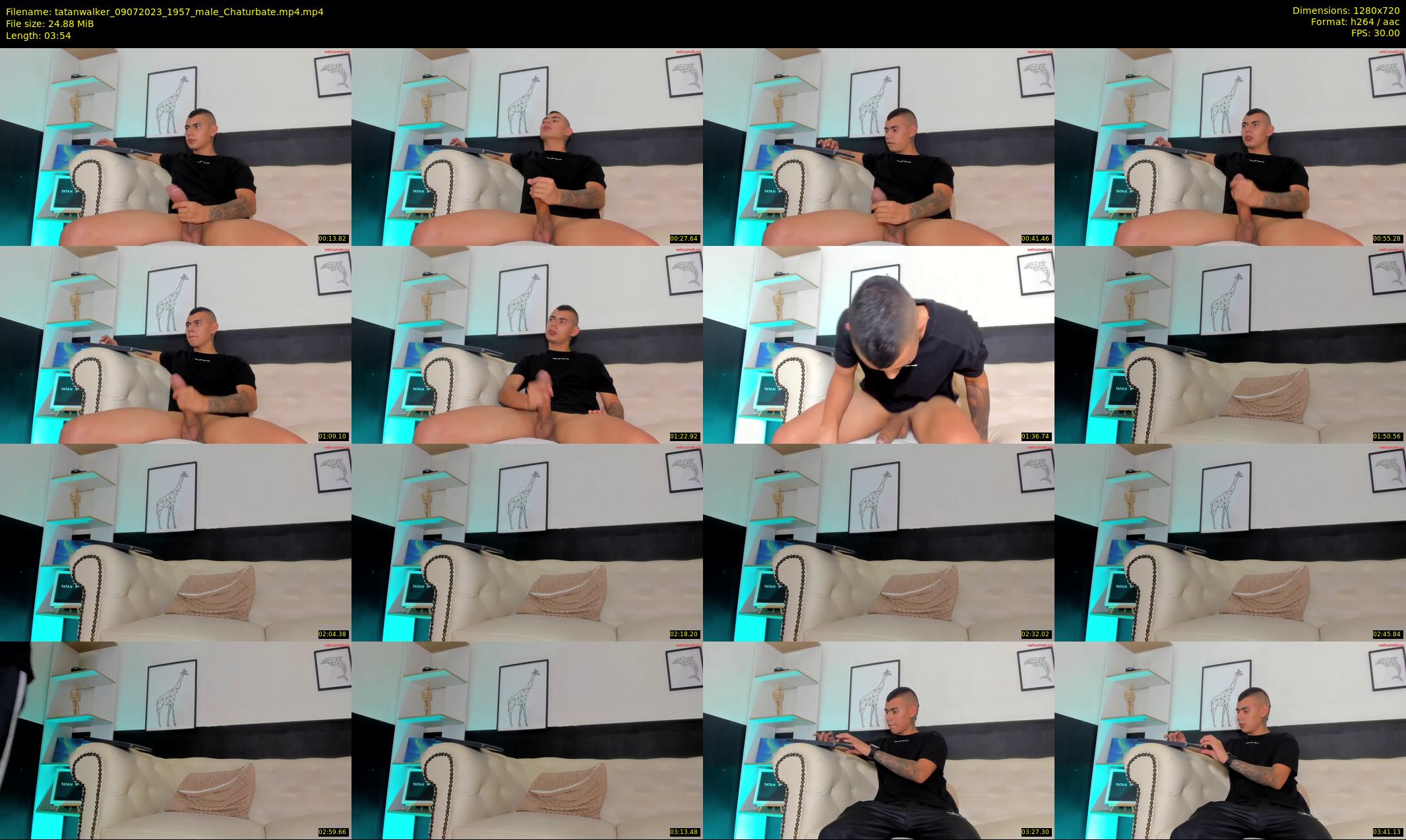 tatanwalker — 4 minute Chaturbate male cam show recording, 720p, Jul 9, 2023