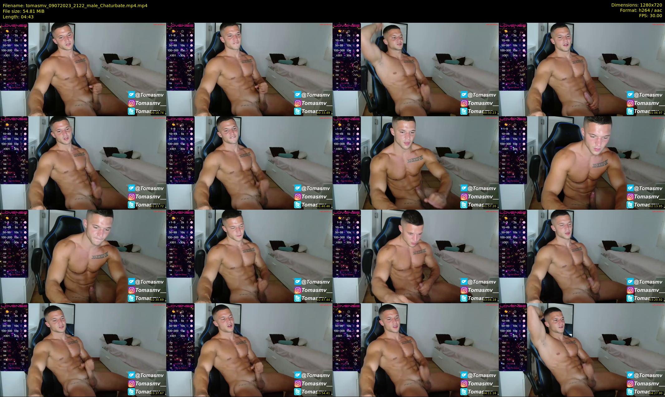 tomasmv — 5 minute Chaturbate male cam show recording, 720p, Jul 9, 2023