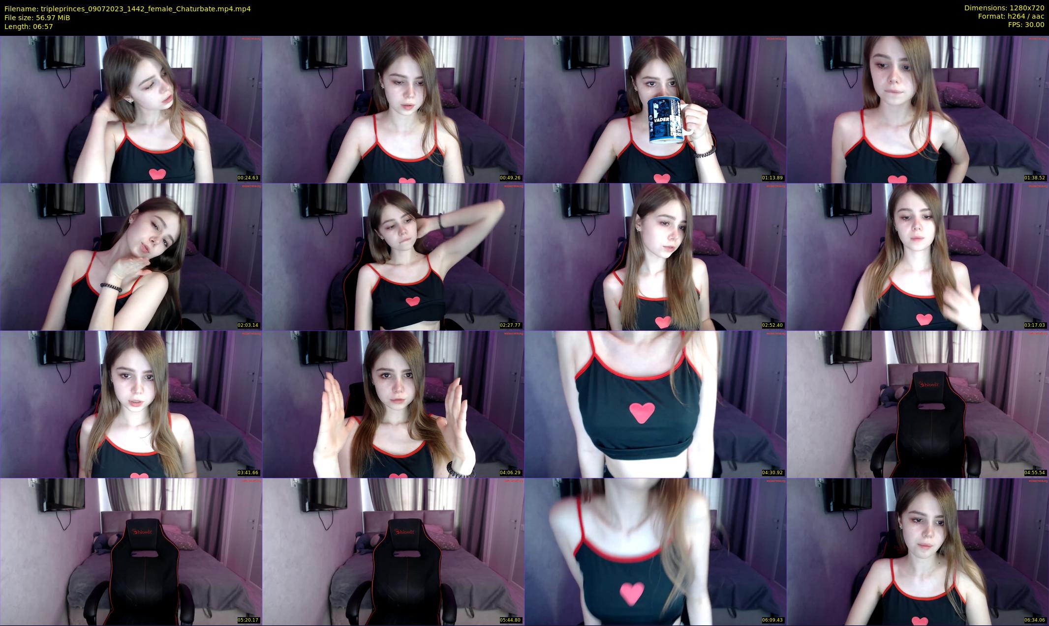 tripleprinces — 7 minute Chaturbate female cam show recording, 720p, Jul 9, 2023