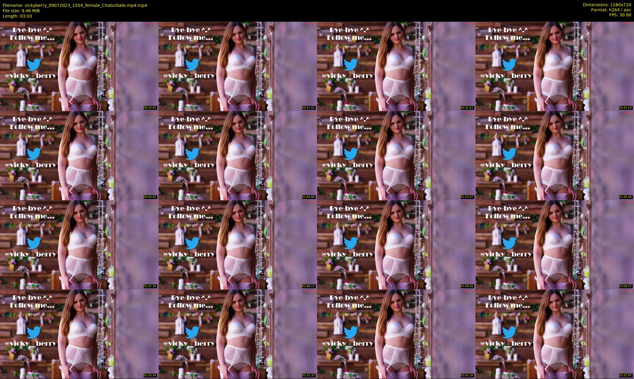 vickyberry — 4 minute Chaturbate female cam show recording, 720p, Jul 9, 2023