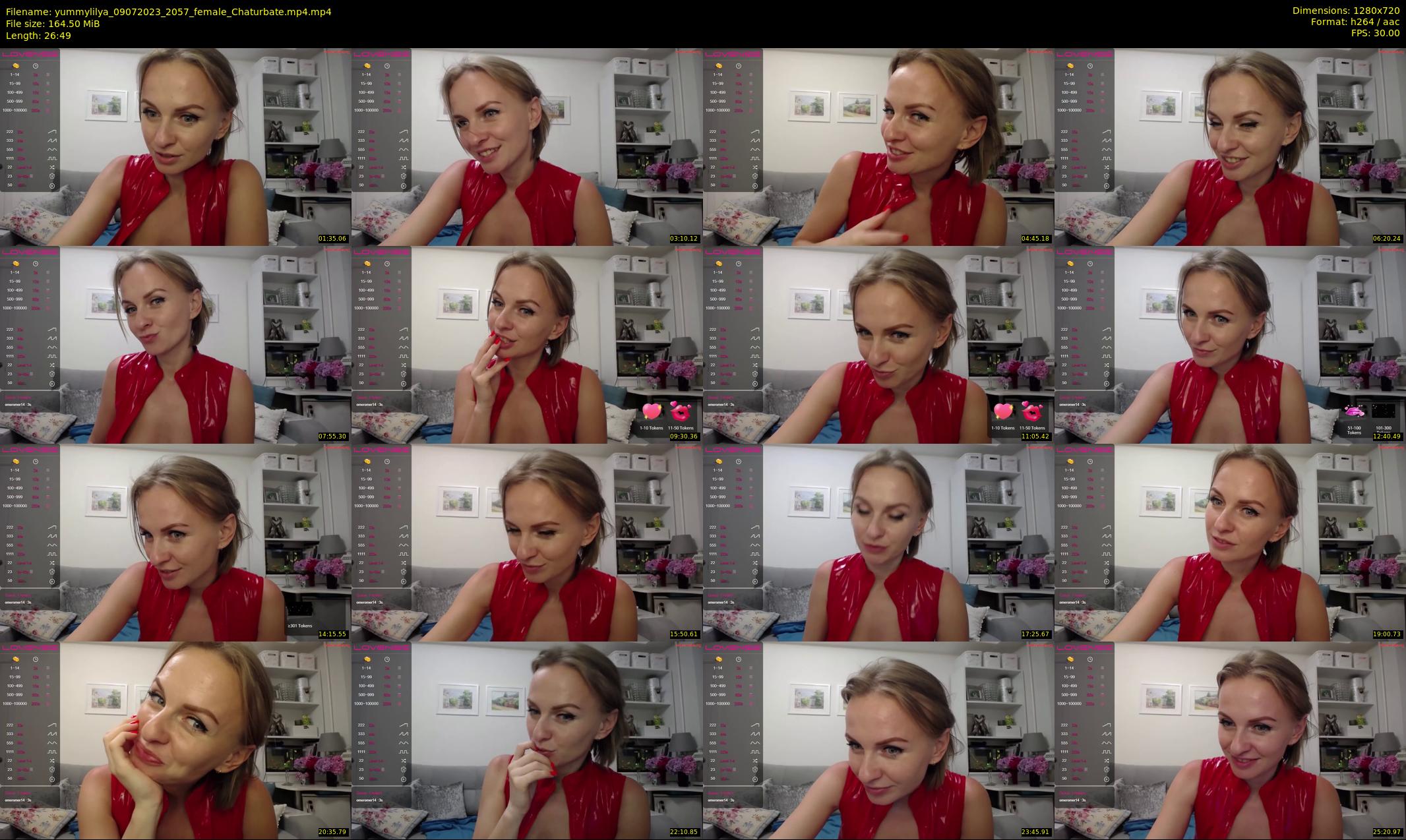 yummylilya — 27 minute Chaturbate female cam show recording, 720p, Jul 9, 2023