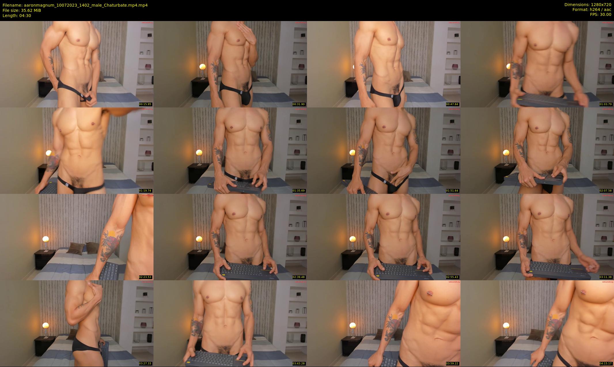 aaronmagnum — 5 minute Chaturbate male cam show recording, 720p, Jul 10, 2023