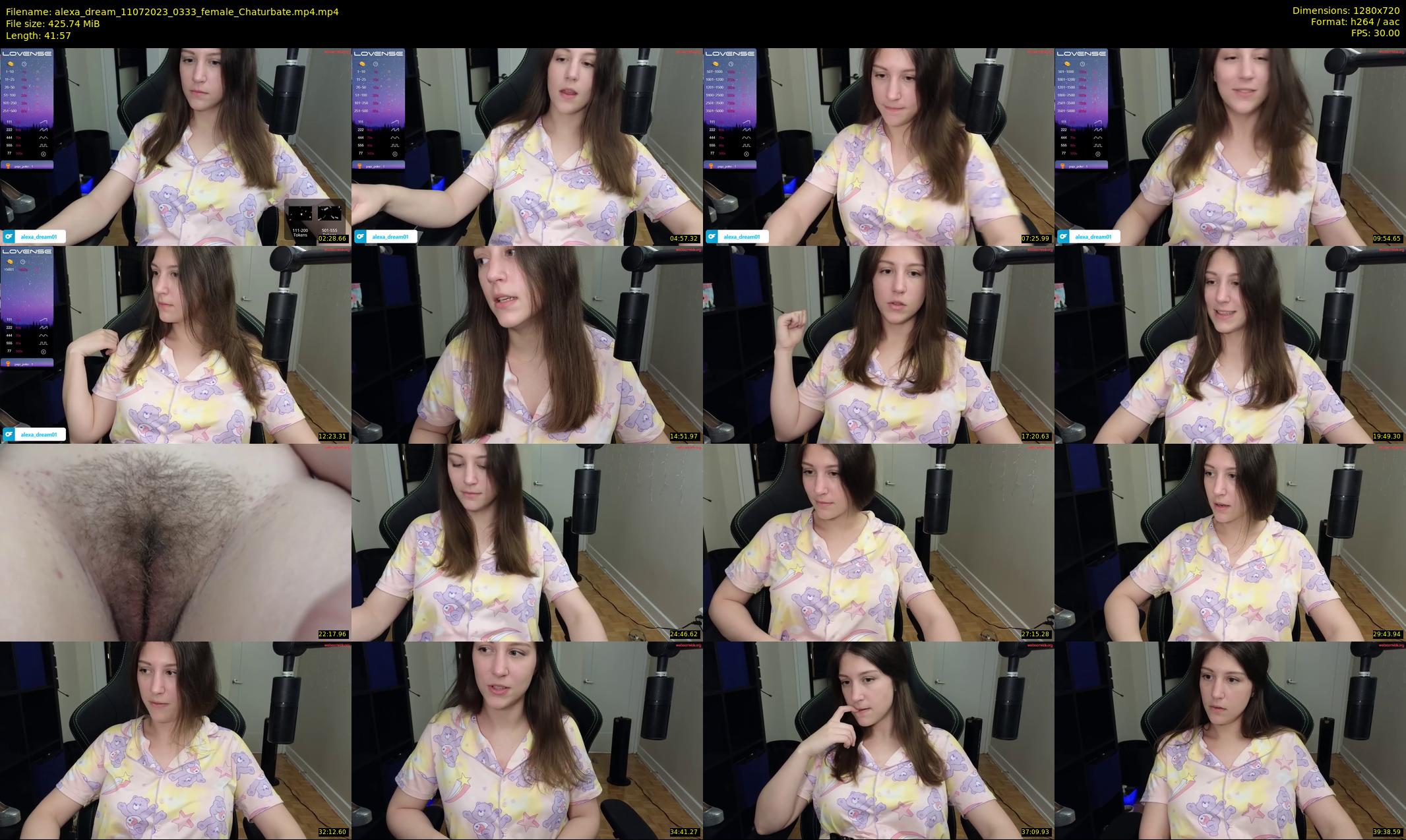 alexa_dream — 42 minute Chaturbate female cam show recording, 720p, Jul 11, 2023