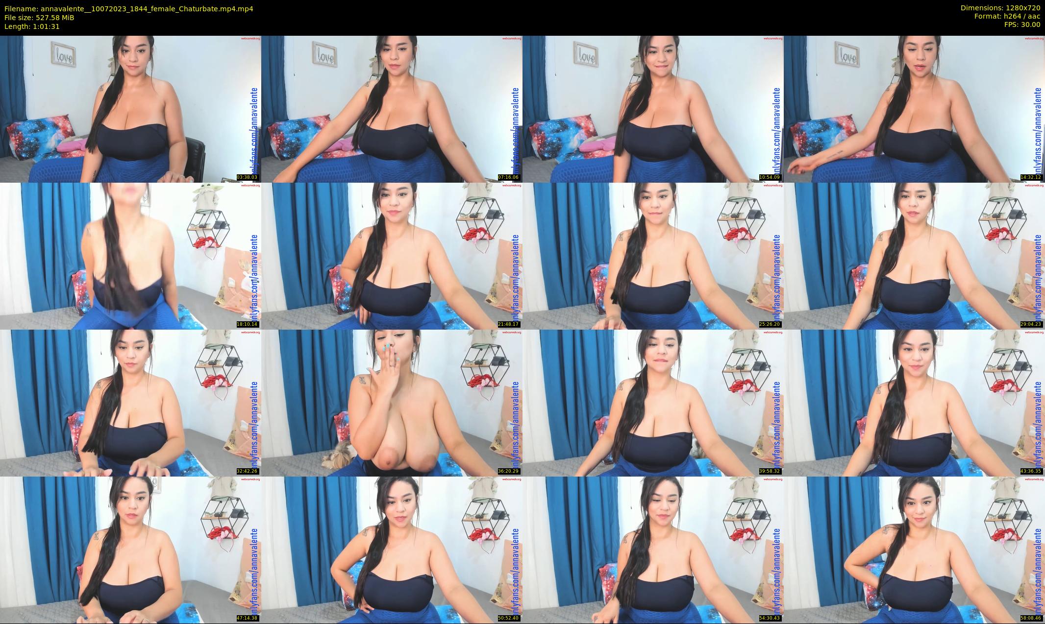 annavalente_ — 62 minute Chaturbate female cam show recording, 720p, Jul 10, 2023