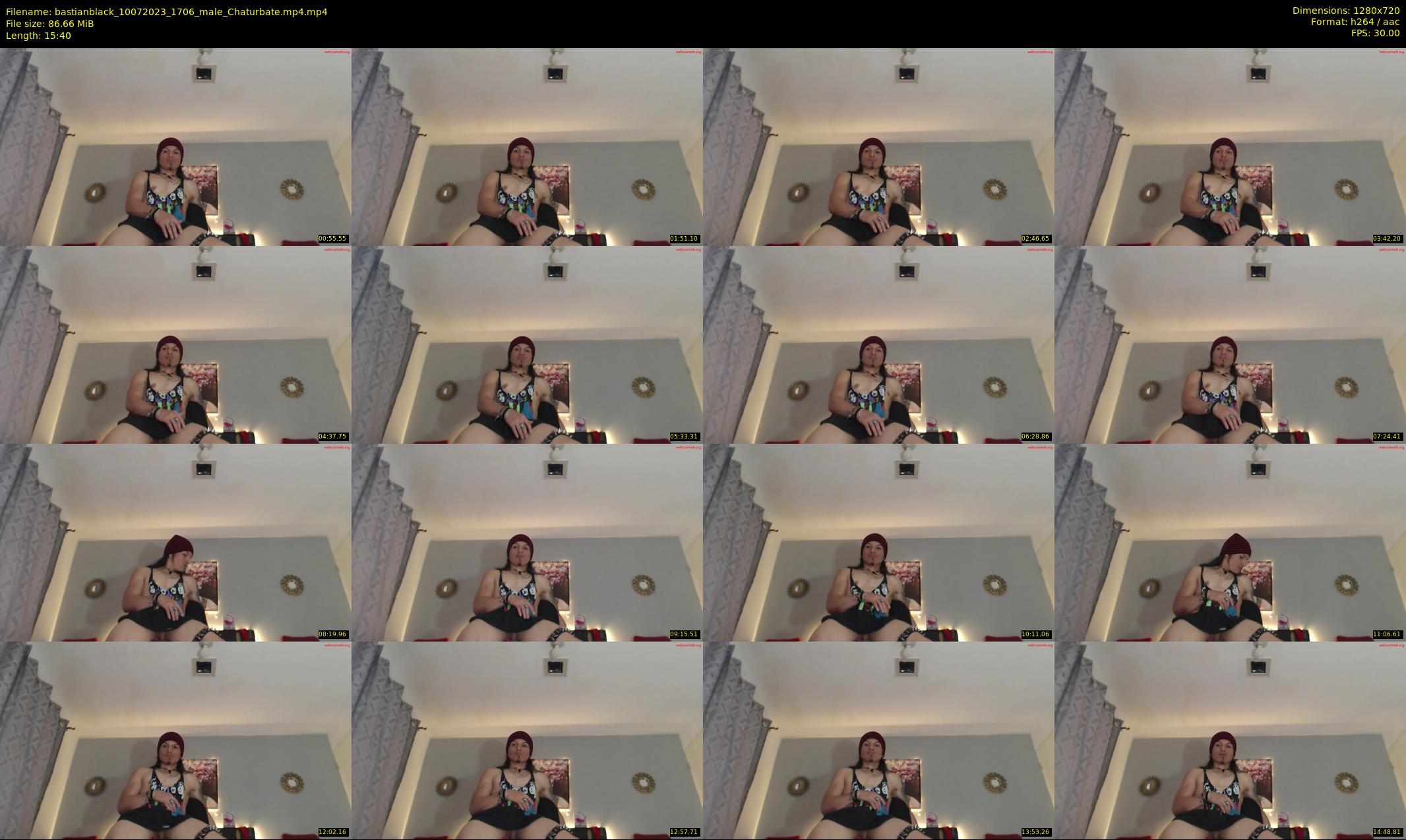 bastianblack — 16 minute Chaturbate male cam show recording, 720p, Jul 10, 2023