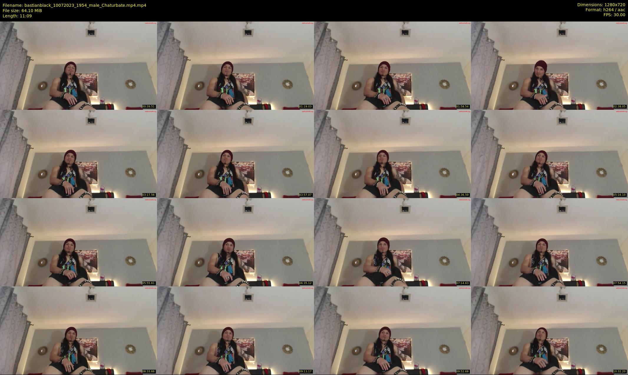bastianblack — 12 minute Chaturbate male cam show recording, 720p, Jul 10, 2023