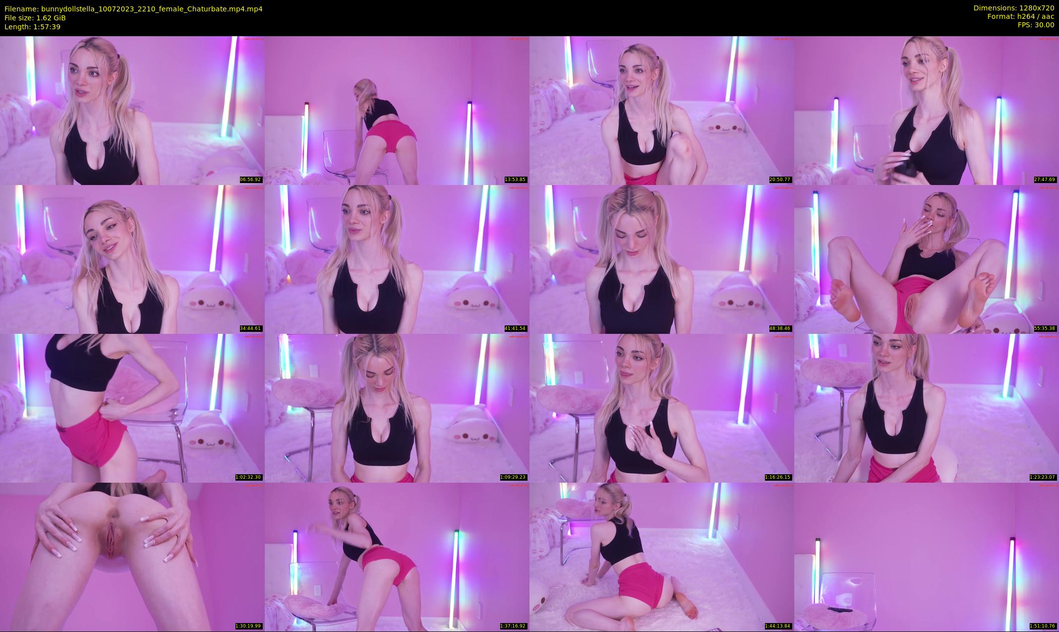 bunnydollstella — 118 minute Chaturbate female cam show recording, 720p, Jul 10, 2023