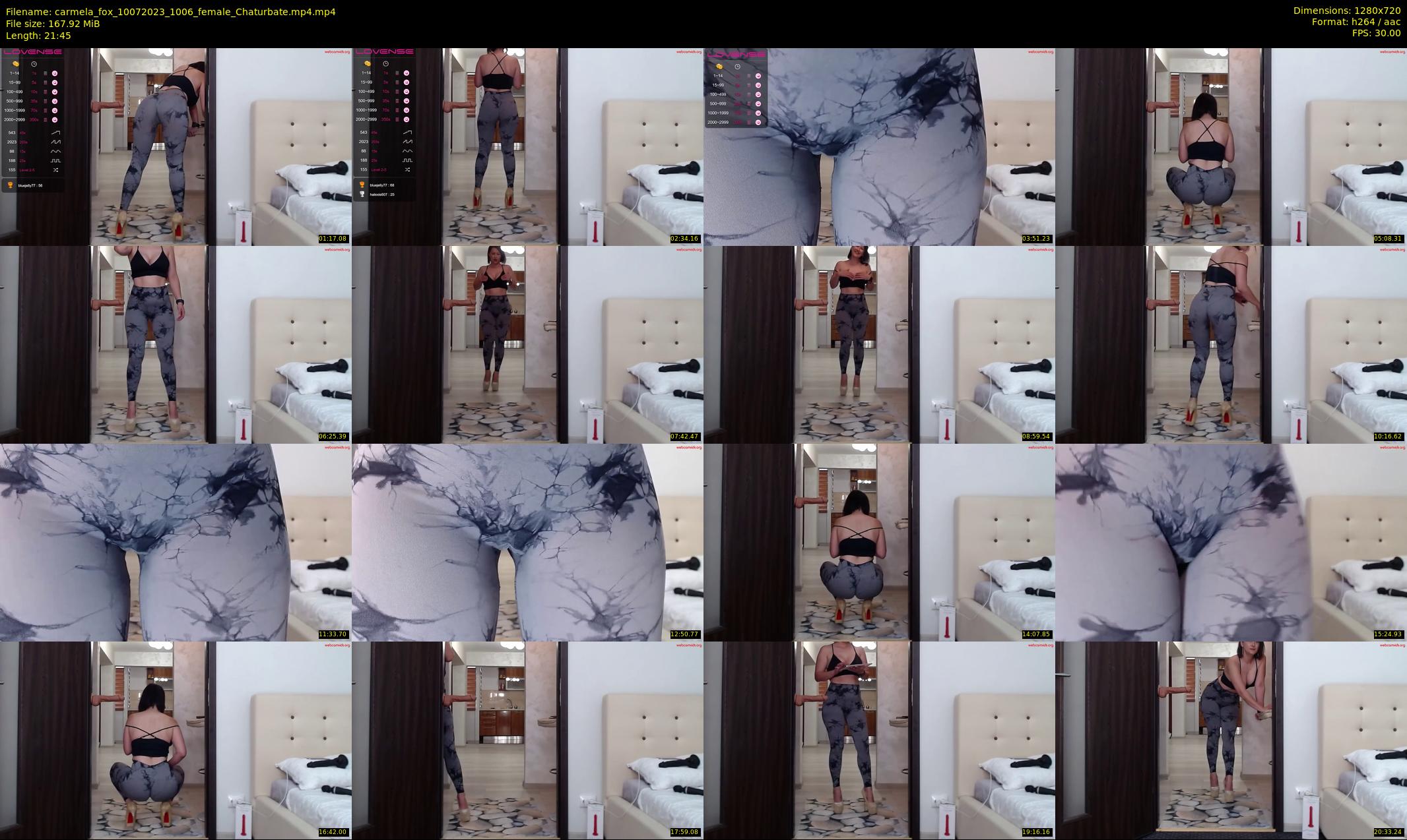 carmela_fox — 22 minute Chaturbate female cam show recording, 720p, Jul 10, 2023