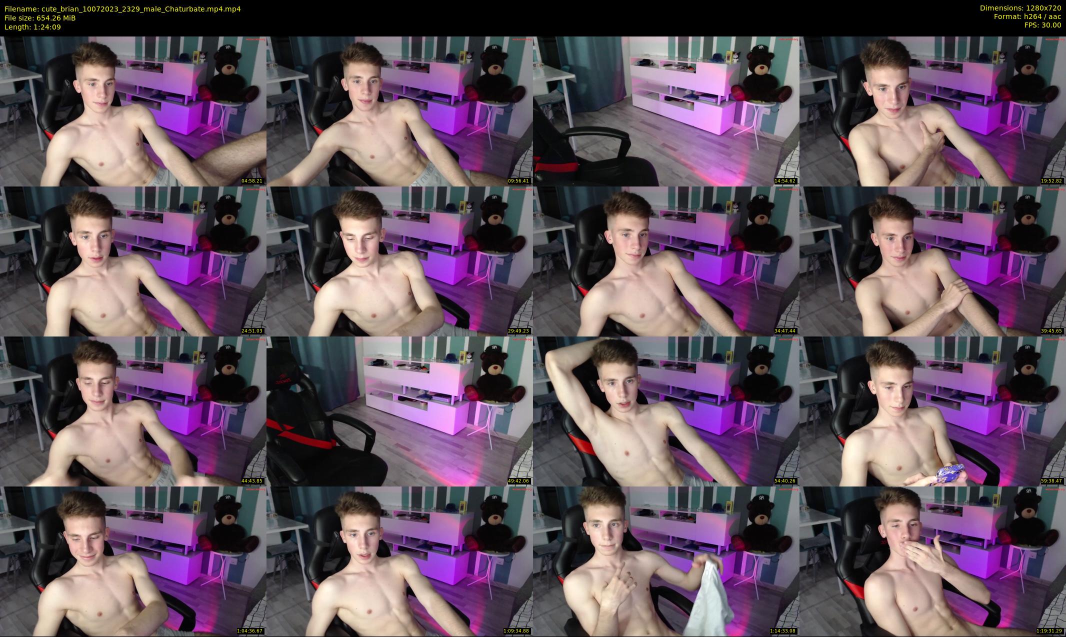 cute_brian — 85 minute Chaturbate male cam show recording, 720p, Jul 10, 2023