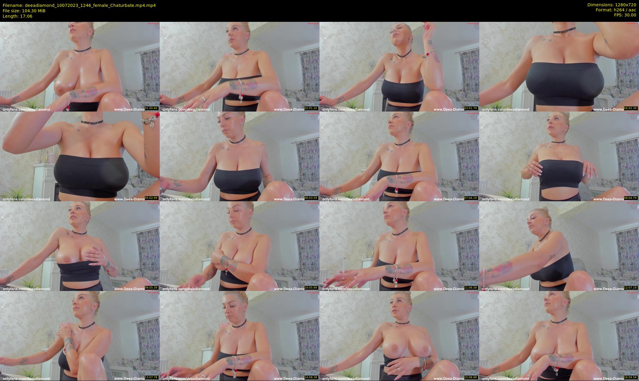 deeadiamond — 18 minute Chaturbate female cam show recording, 720p, Jul 10, 2023