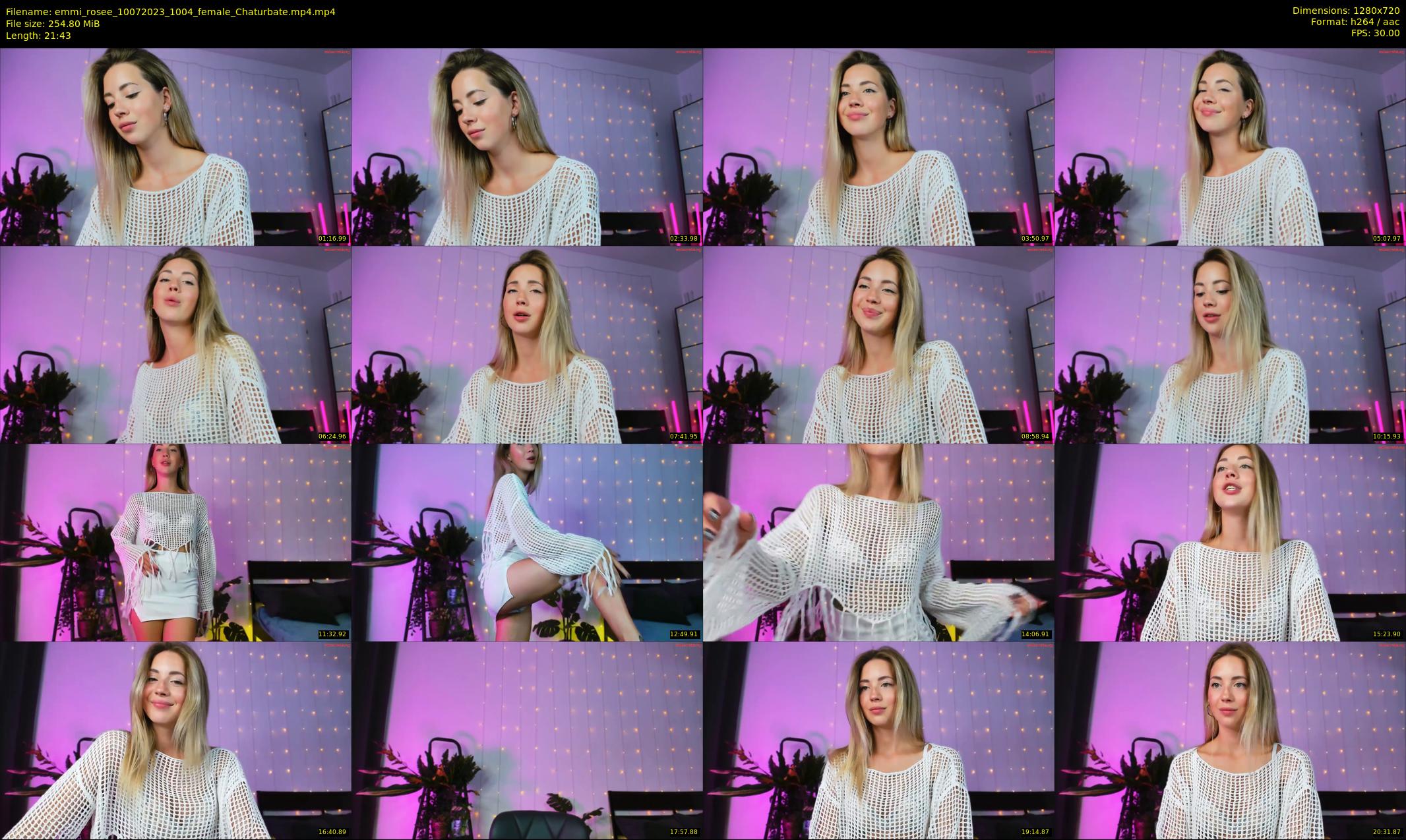 emmi_rosee — 22 minute Chaturbate female cam show recording, 720p, Jul 10, 2023