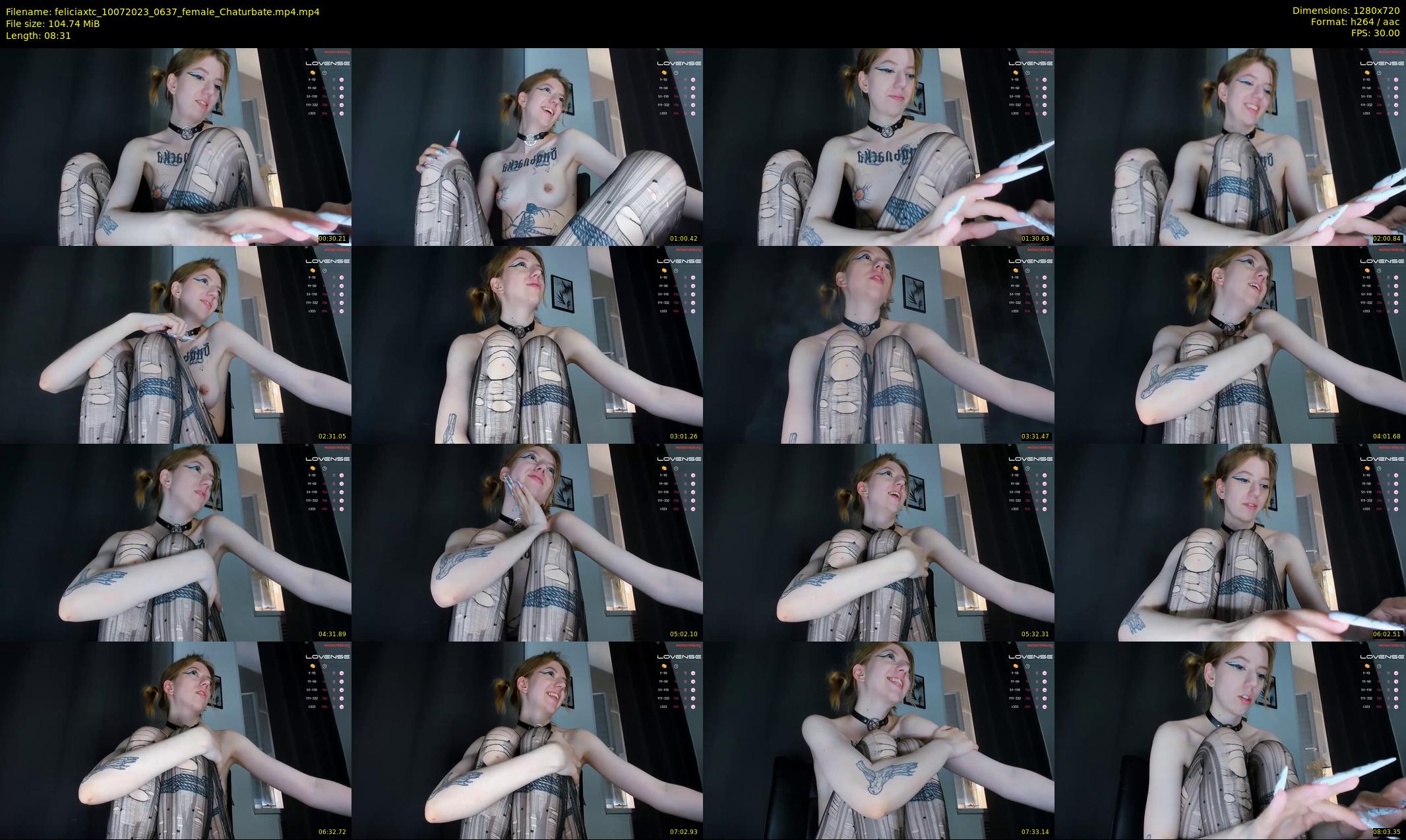 feliciaxtc — 9 minute Chaturbate female cam show recording, 720p, Jul 10, 2023