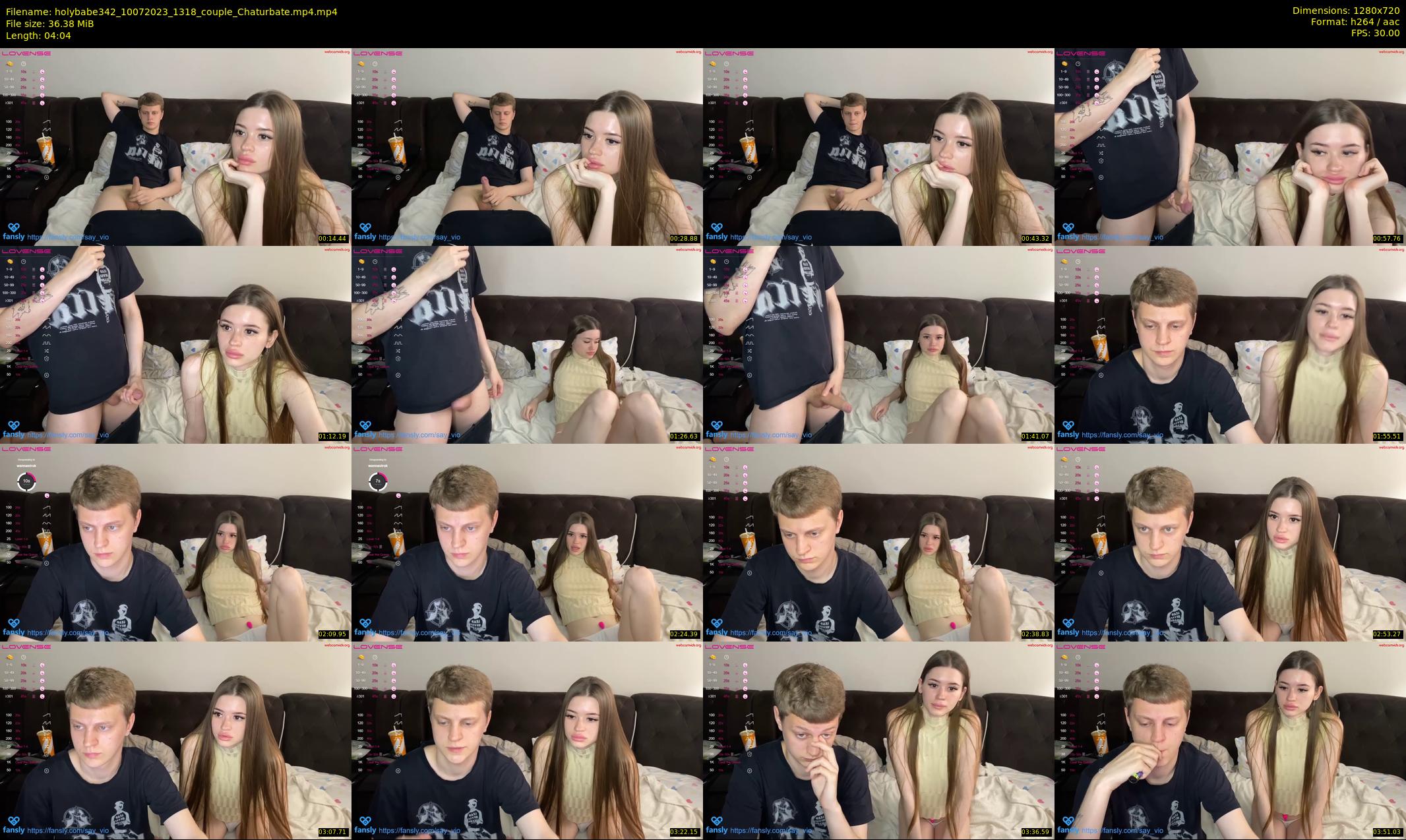 holybabe342 — 5 minute Chaturbate couple cam show recording, 720p, Jul 10, 2023