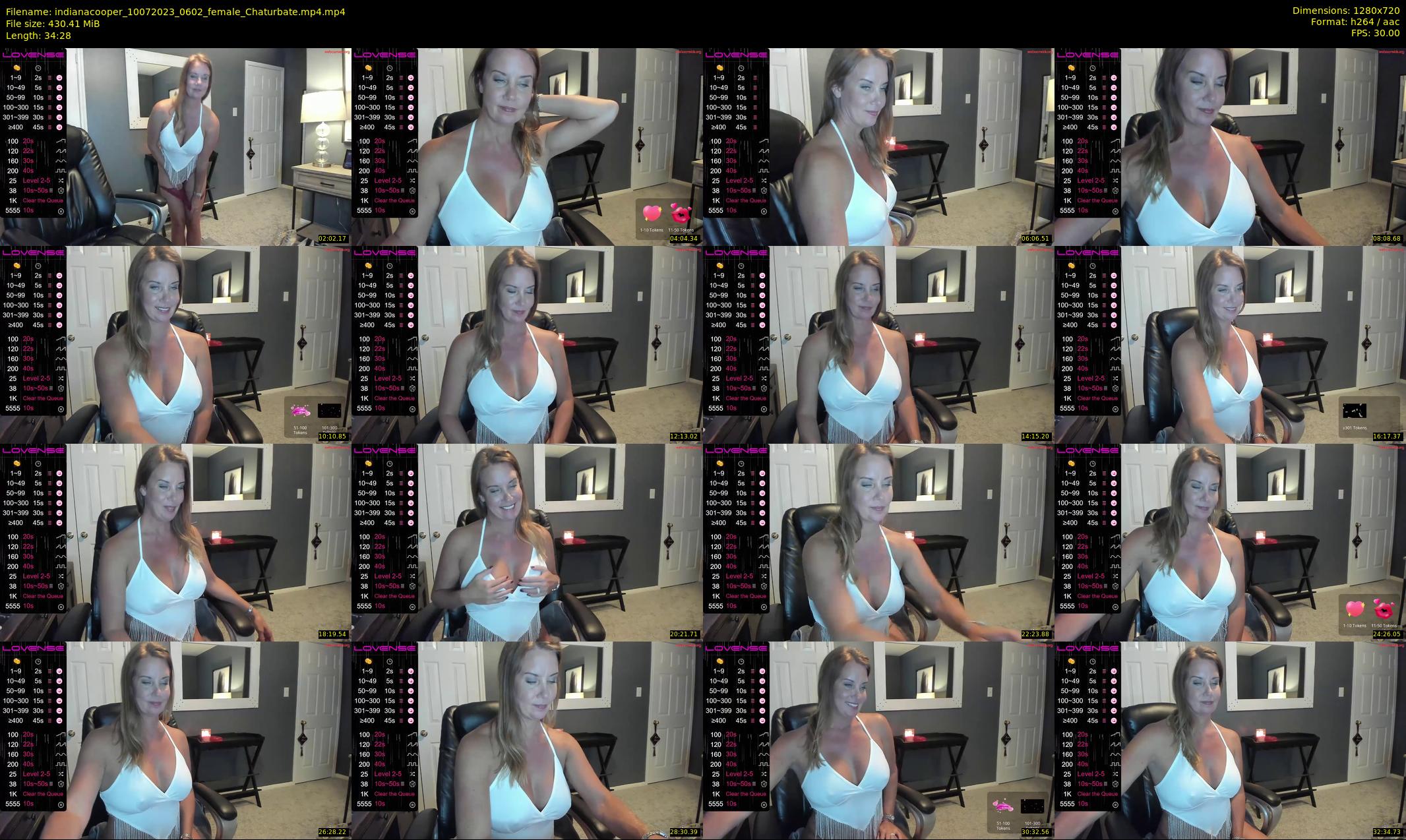 indianacooper — 35 minute Chaturbate female cam show recording, 720p, Jul 10, 2023