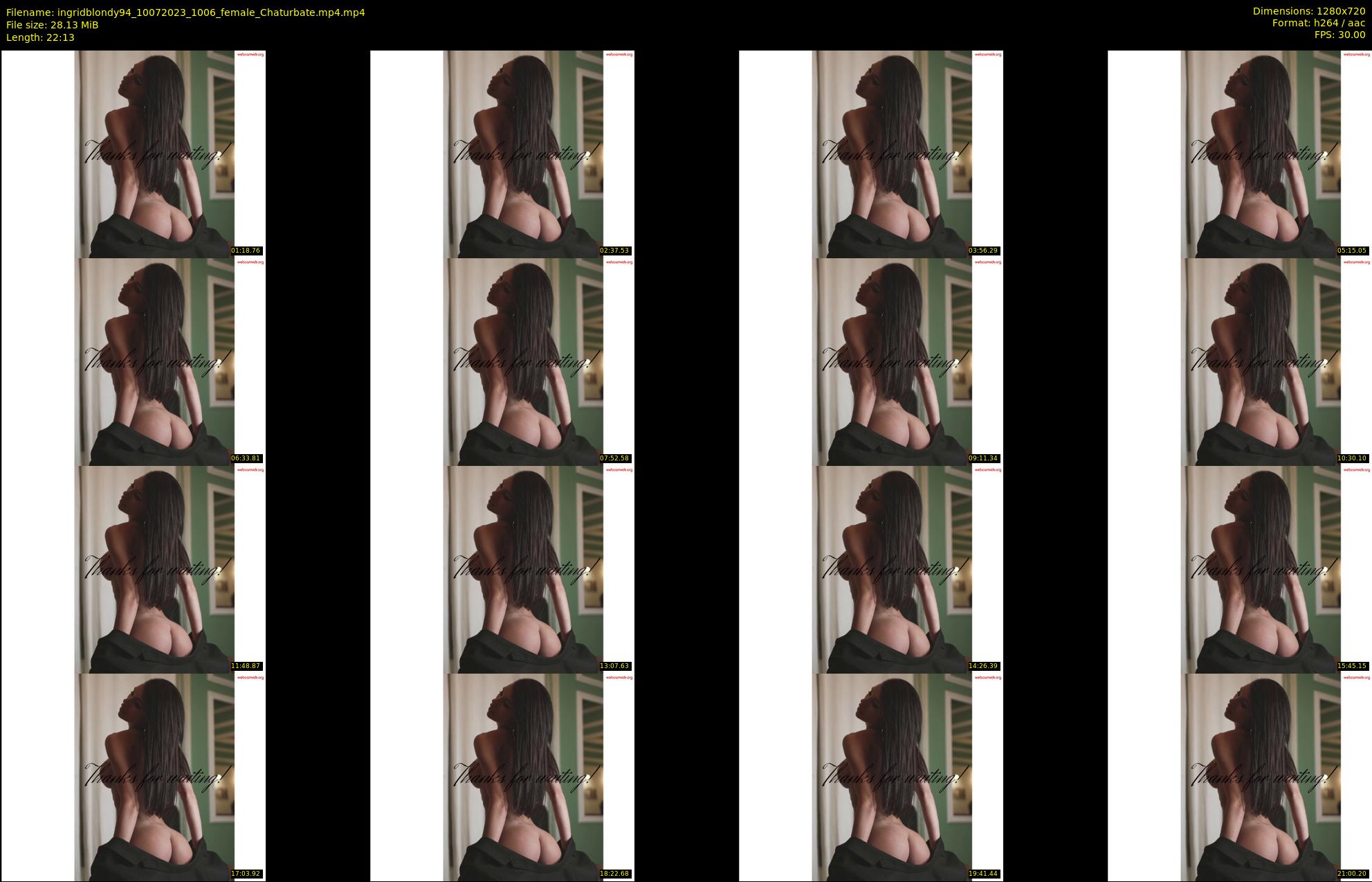 ingridblondy94 — 23 minute Chaturbate female cam show recording, 720p, Jul 10, 2023