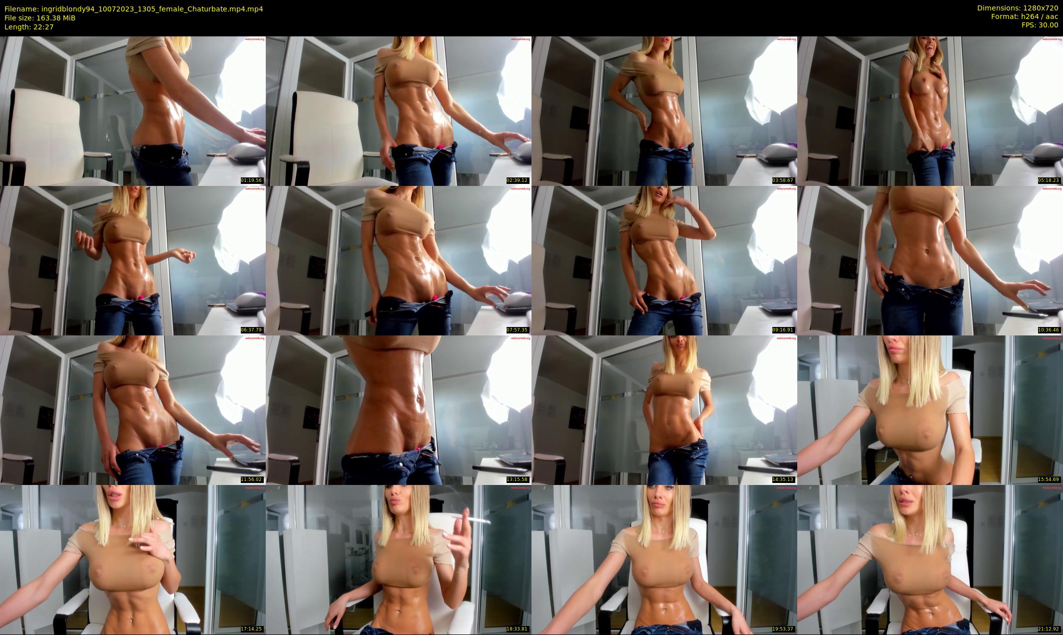 ingridblondy94 — 23 minute Chaturbate female cam show recording, 720p, Jul 10, 2023