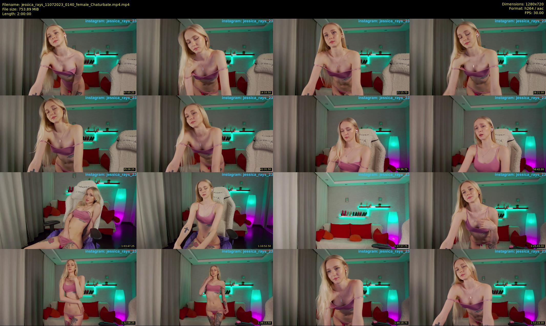 jessica_rays — 120 minute Chaturbate couple cam show recording, 720p, Jul 11, 2023