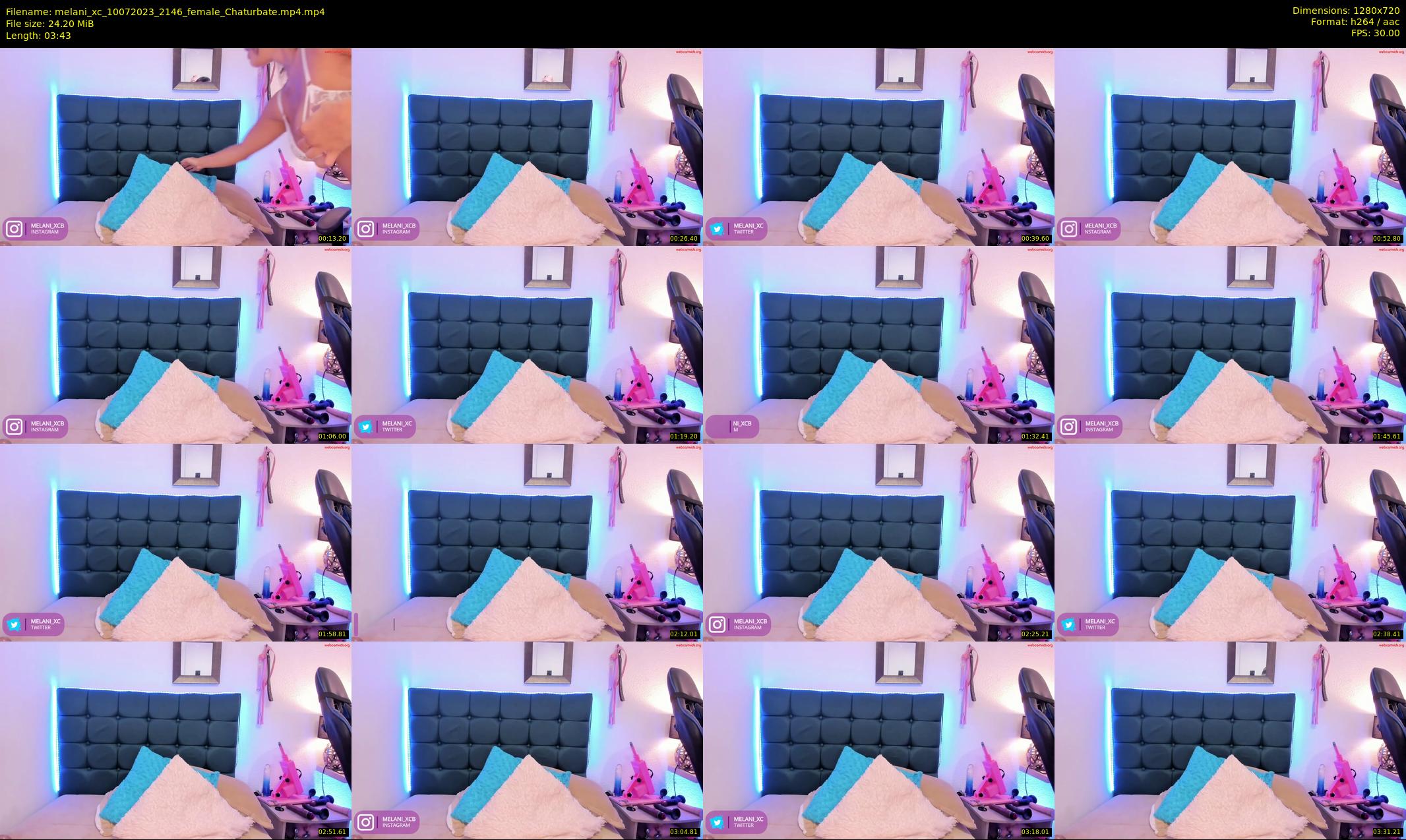 melani_xc — 4 minute Chaturbate female cam show recording, 720p, Jul 10, 2023