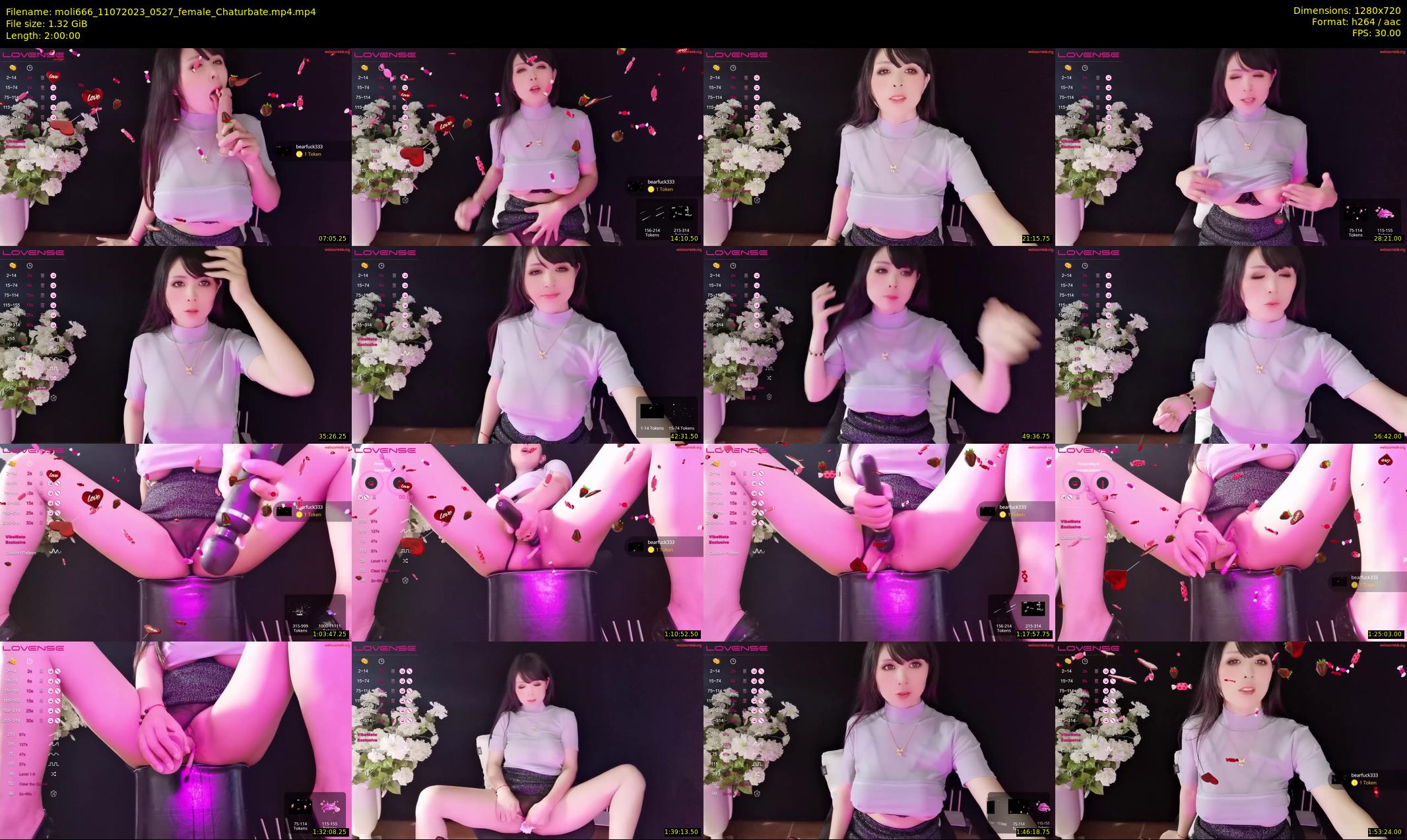 moli666 — 120 minute Chaturbate female cam show recording, 720p, Jul 11, 2023