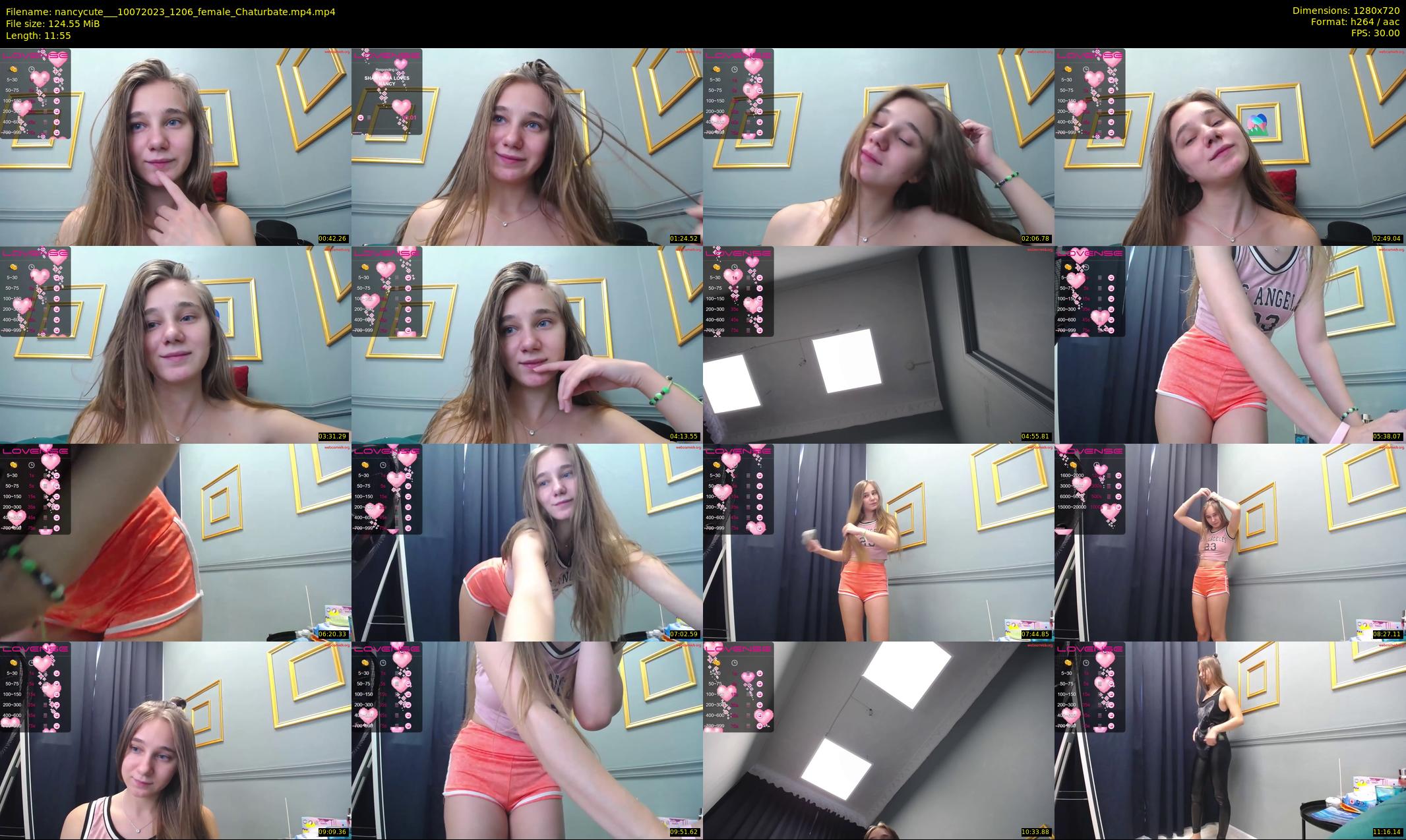 nancycute__ — 12 minute Chaturbate female cam show recording, 720p, Jul 10, 2023