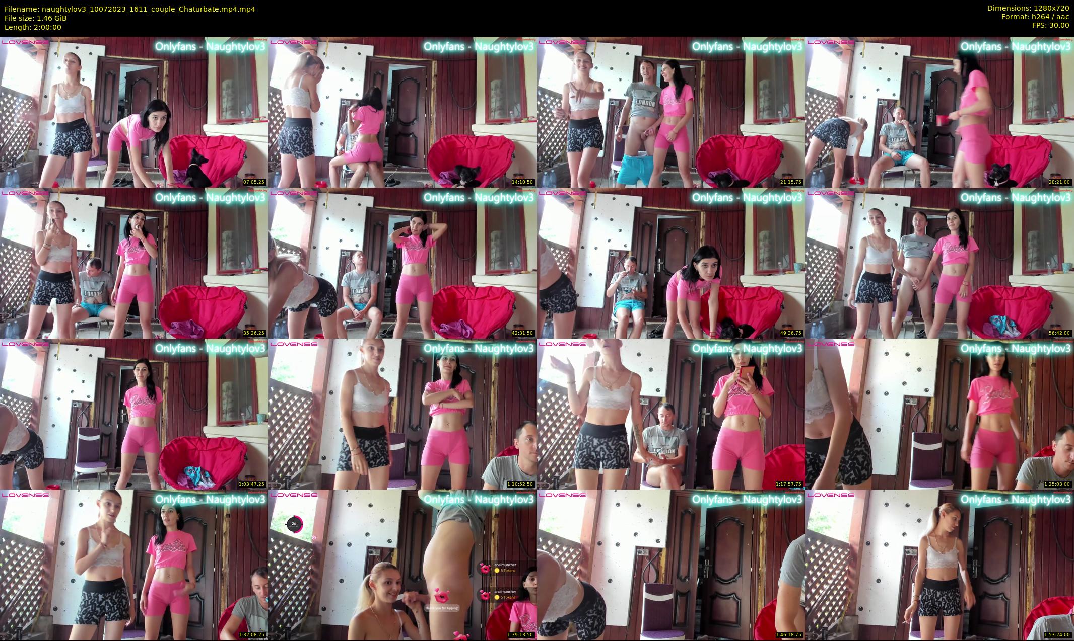 naughtylov3 — 120 minute Chaturbate couple cam show recording, 720p, Jul 10, 2023