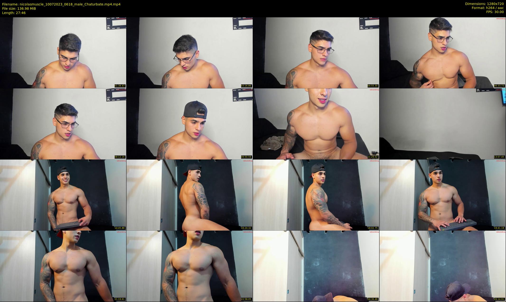 nicolasmuscle — 28 minute Chaturbate male cam show recording, 720p, Jul 10, 2023