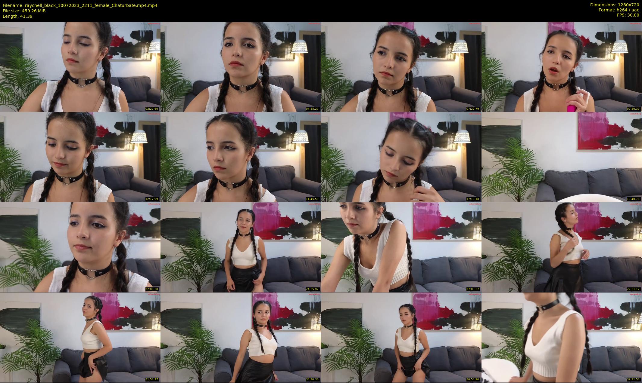 raychell_black — 42 minute Chaturbate female cam show recording, 720p, Jul 10, 2023