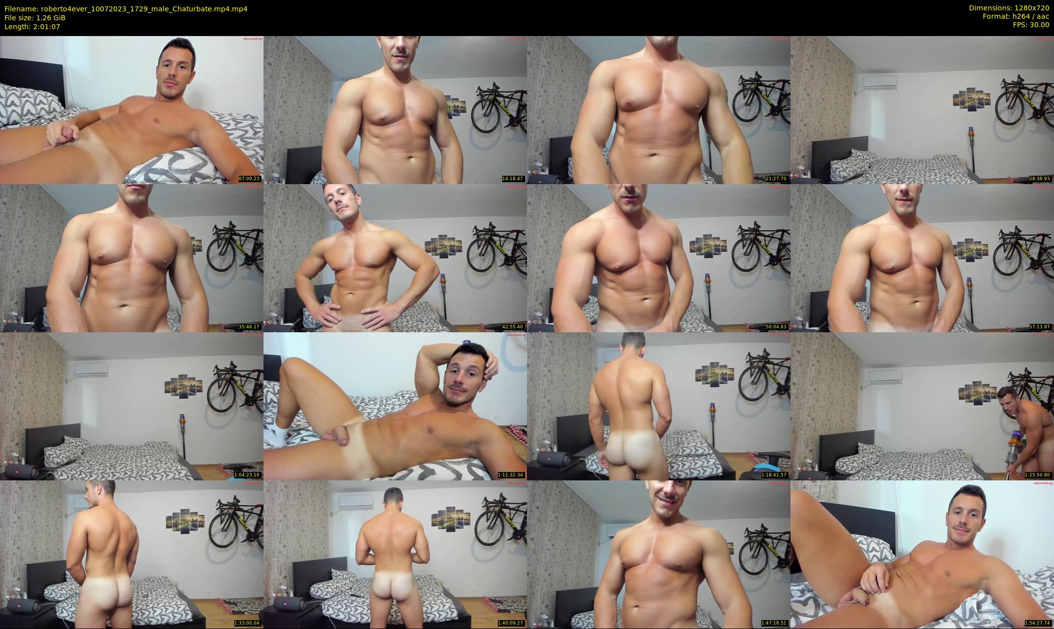 roberto4ever — 122 minute Chaturbate male cam show recording, 720p, Jul 10, 2023