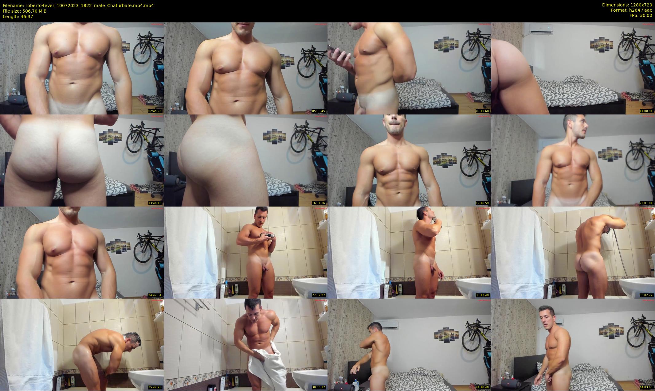 roberto4ever — 47 minute Chaturbate male cam show recording, 720p, Jul 10, 2023