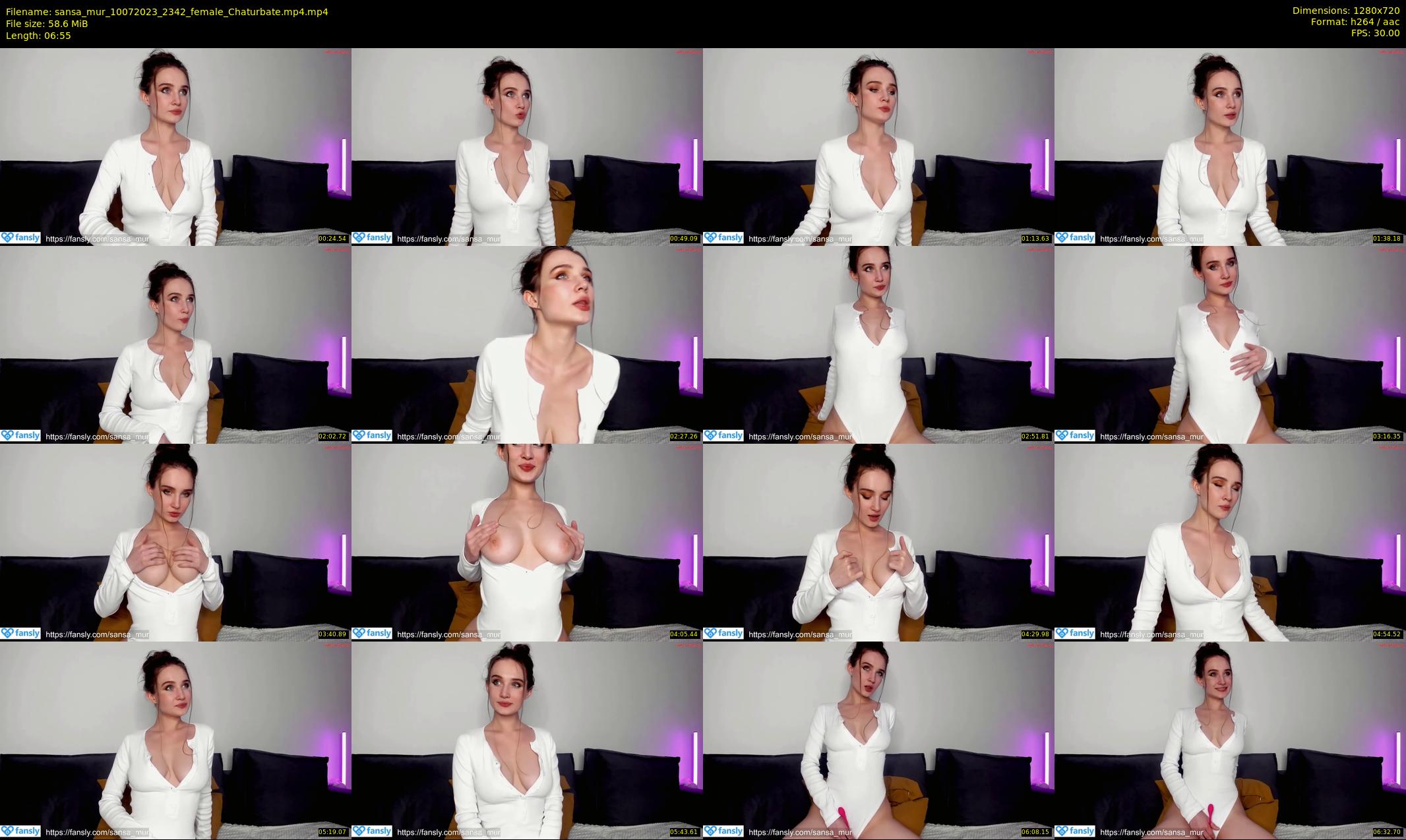 sansa_mur — 7 minute Chaturbate female cam show recording, 720p, Jul 10, 2023
