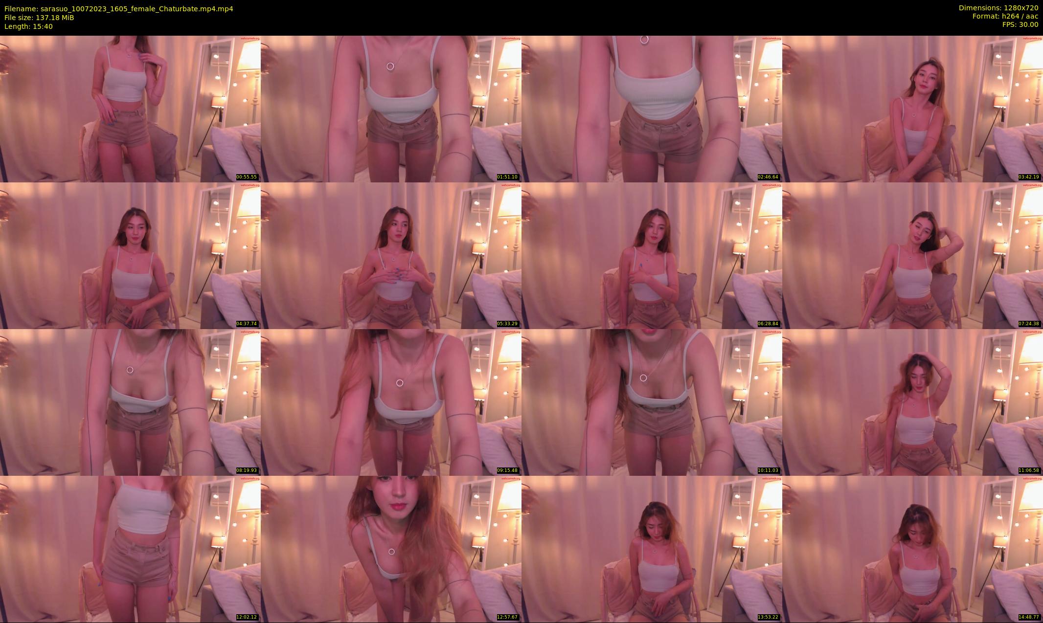 sarasuo — 16 minute Chaturbate female cam show recording, 720p, Jul 10, 2023