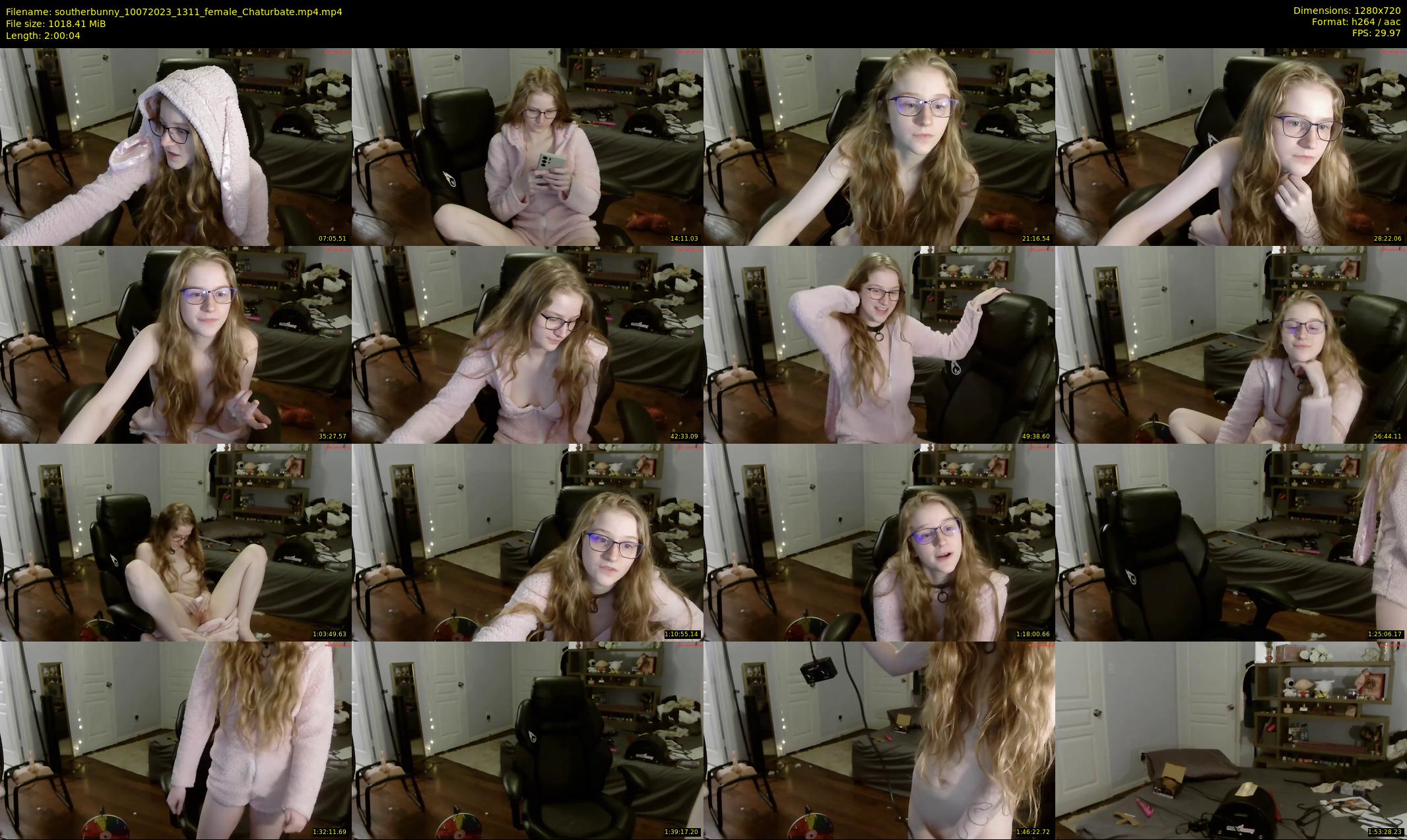 southerbunny — 121 minute Chaturbate female cam show recording, 720p, Jul 10, 2023