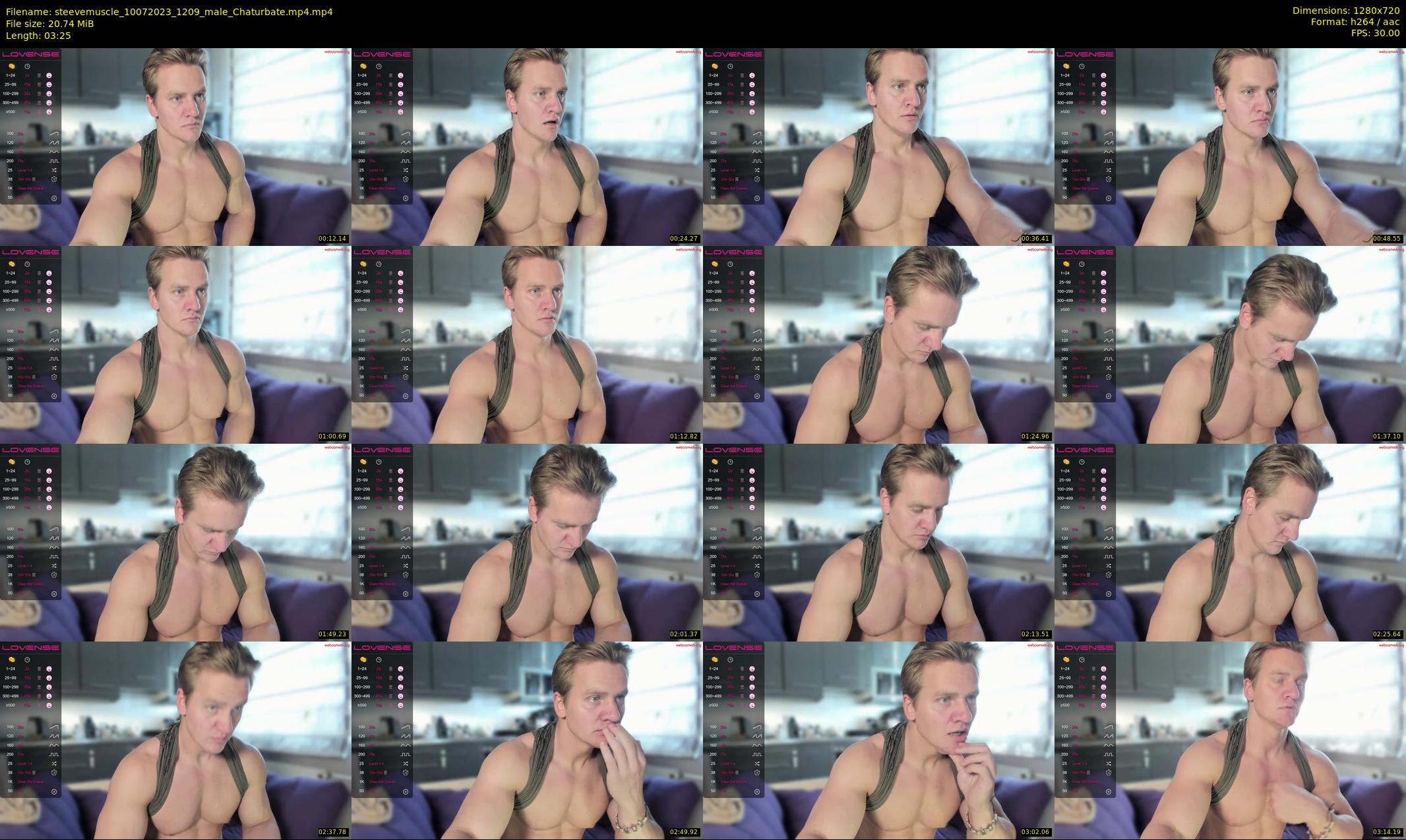 steevemuscle — 4 minute Chaturbate male cam show recording, 720p, Jul 10, 2023