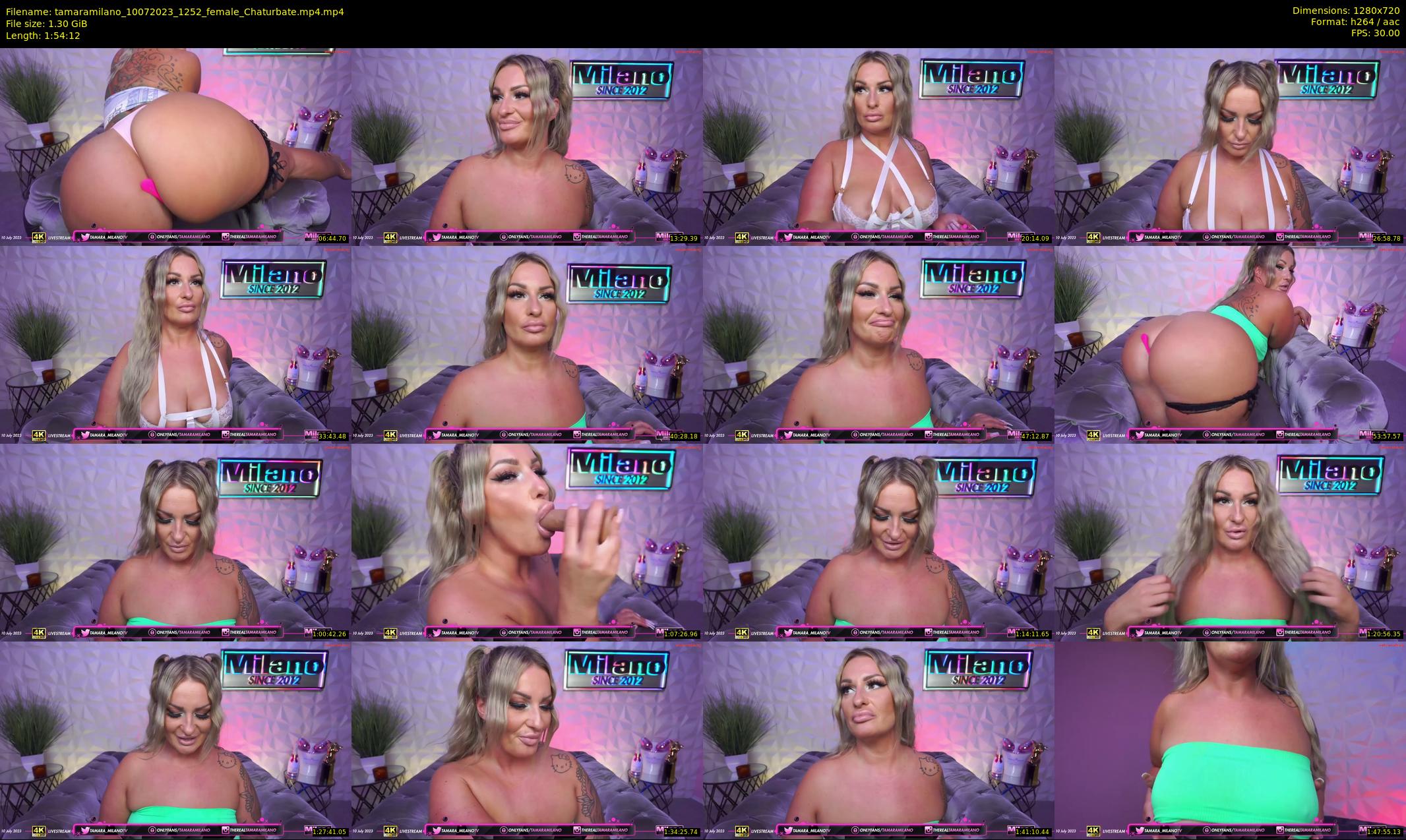 tamaramilano — 115 minute Chaturbate female cam show recording, 720p, Jul 10, 2023