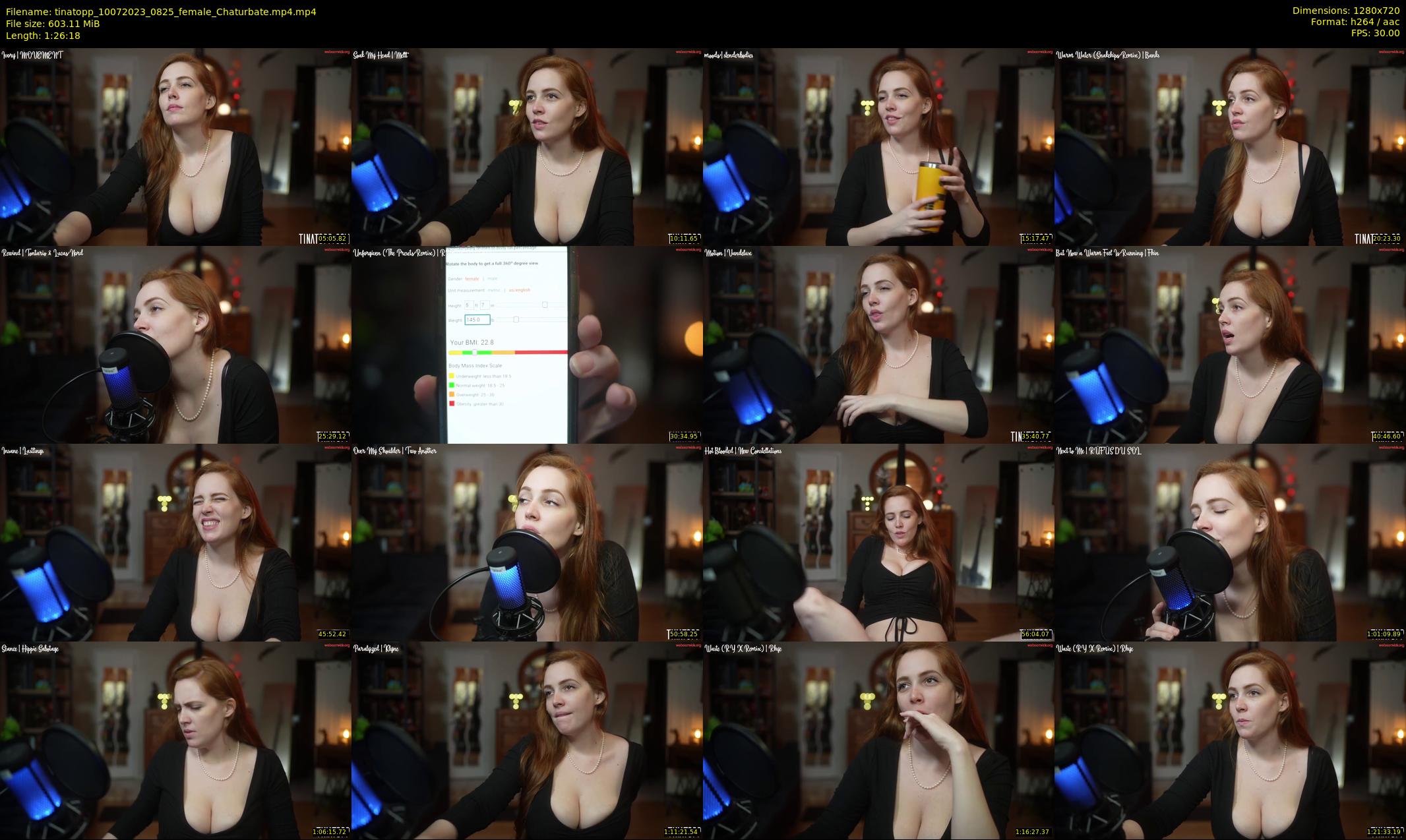 tinatopp — 87 minute Chaturbate female cam show recording, 720p, Jul 10, 2023