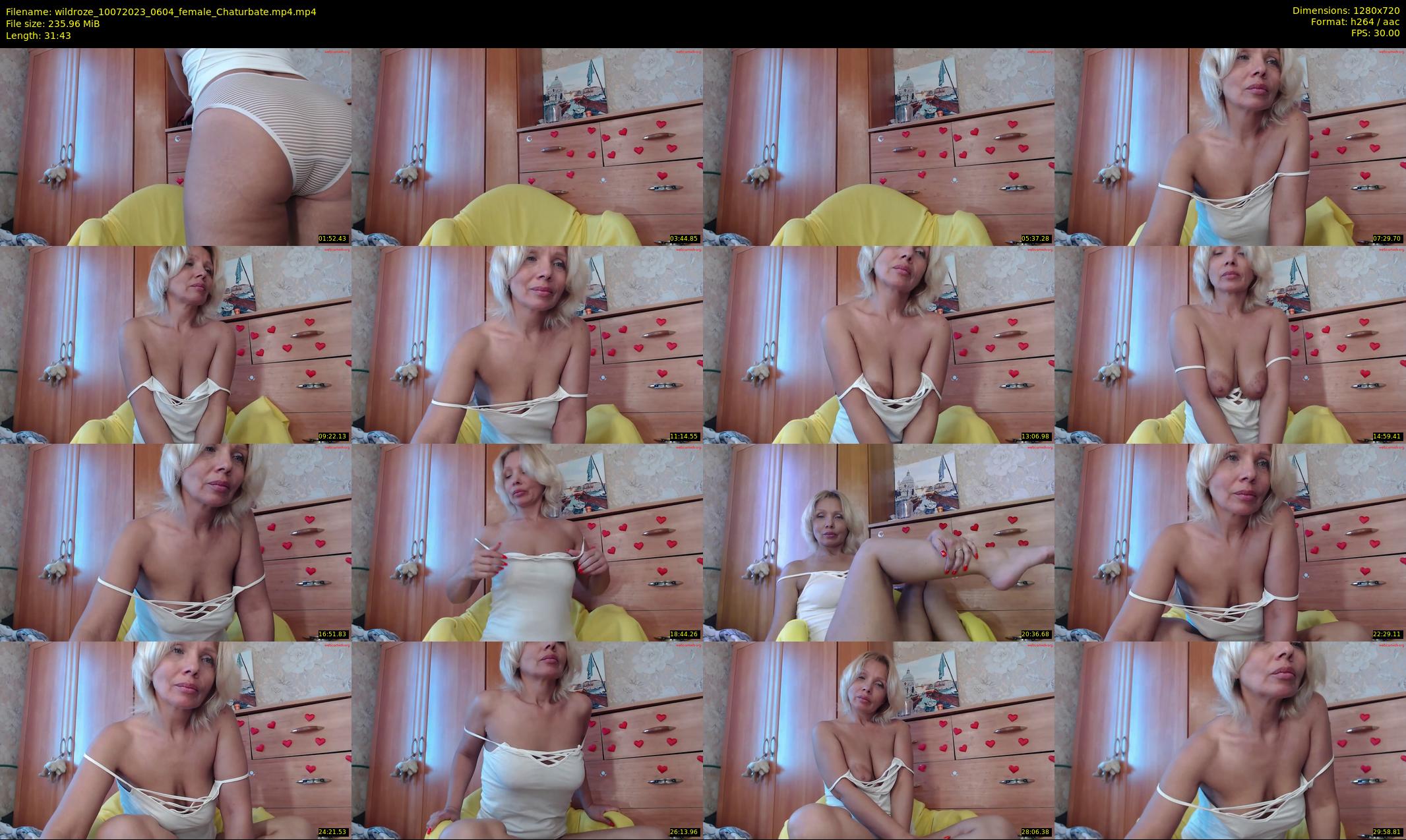 wildroze — 32 minute Chaturbate female cam show recording, 720p, Jul 10, 2023