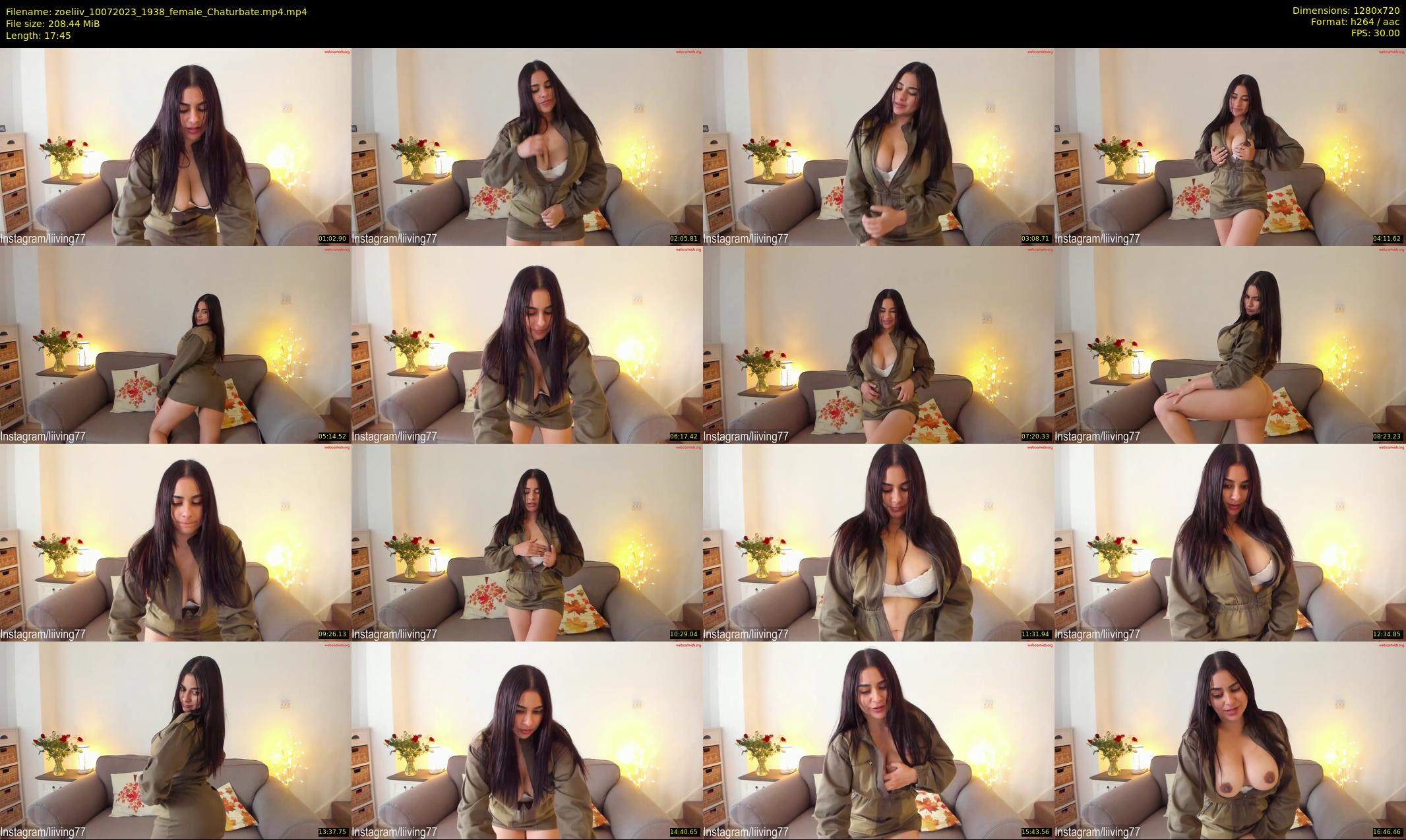 zoeliiv — 18 minute Chaturbate female cam show recording, 720p, Jul 10, 2023
