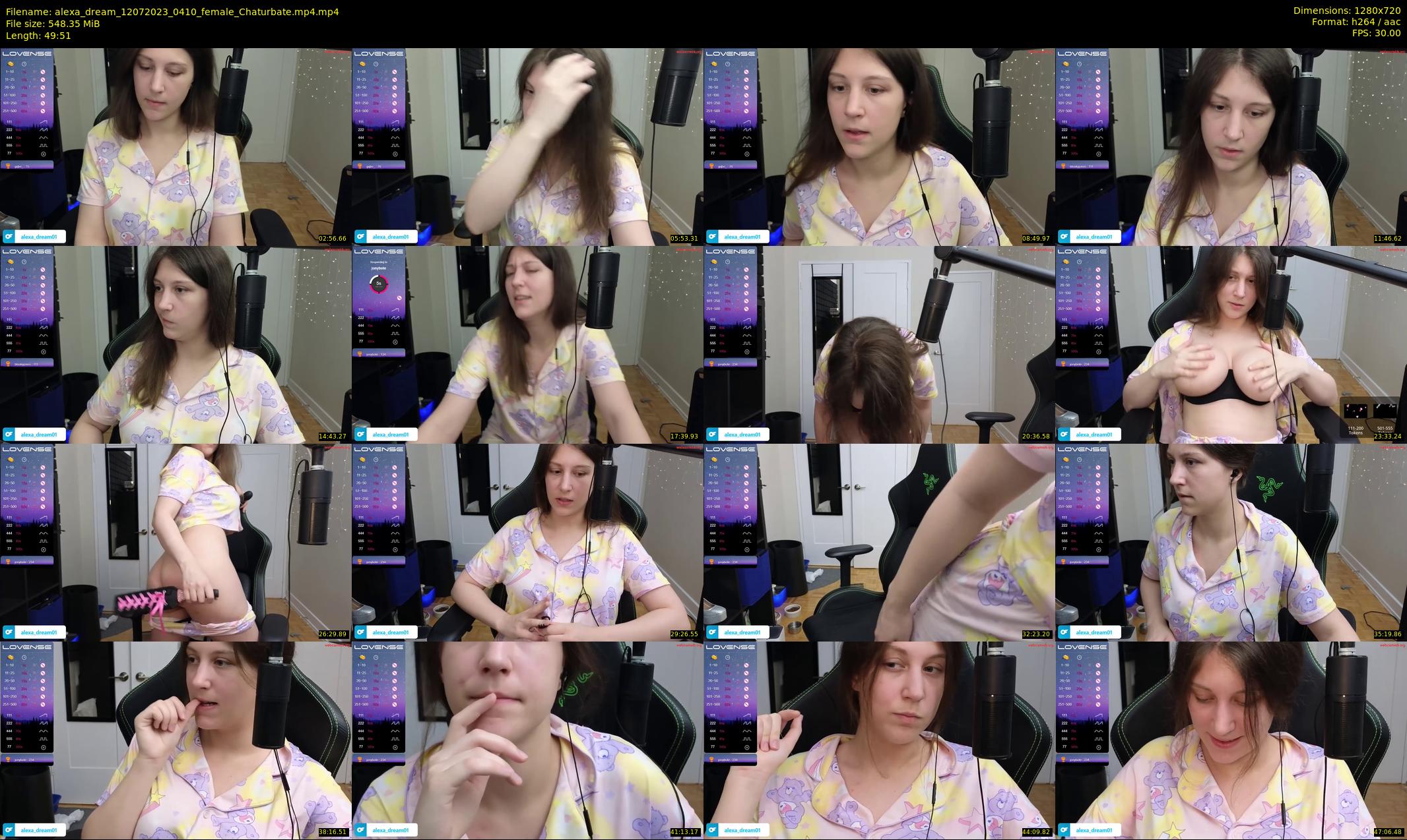 alexa_dream — 50 minute Chaturbate female cam show recording, 720p, Jul 12, 2023