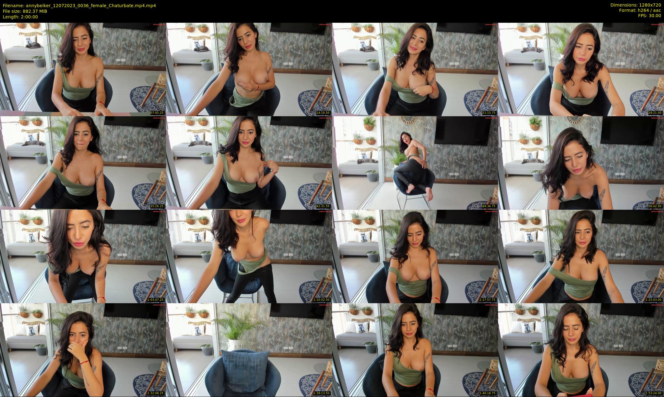 annybeiker — 120 minute Chaturbate female cam show recording, 720p, Jul 12, 2023