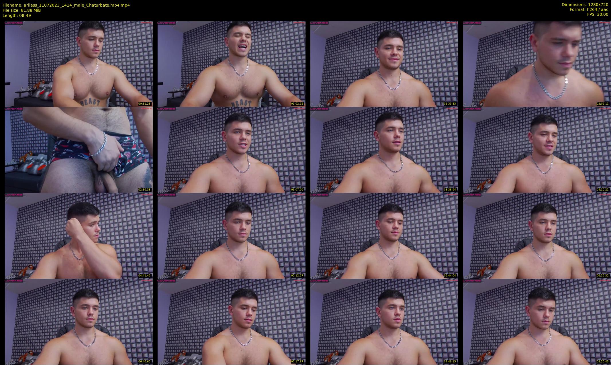 arilass — 9 minute Chaturbate male cam show recording, 720p, Jul 11, 2023