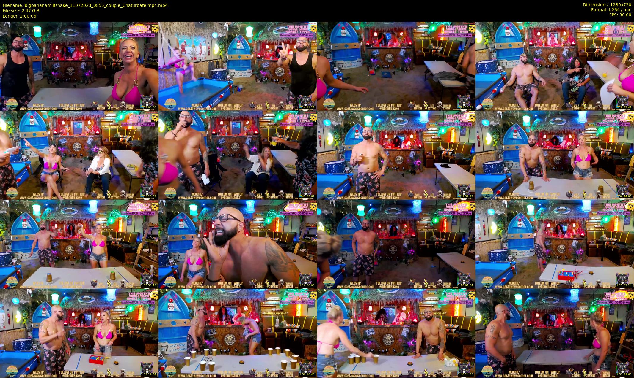 bigbananamilfshake — 121 minute Chaturbate couple cam show recording, 720p, Jul 11, 2023