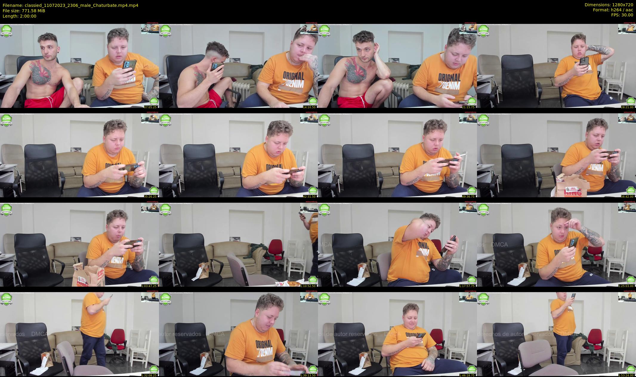 classied — 120 minute Chaturbate male cam show recording, 720p, Jul 11, 2023