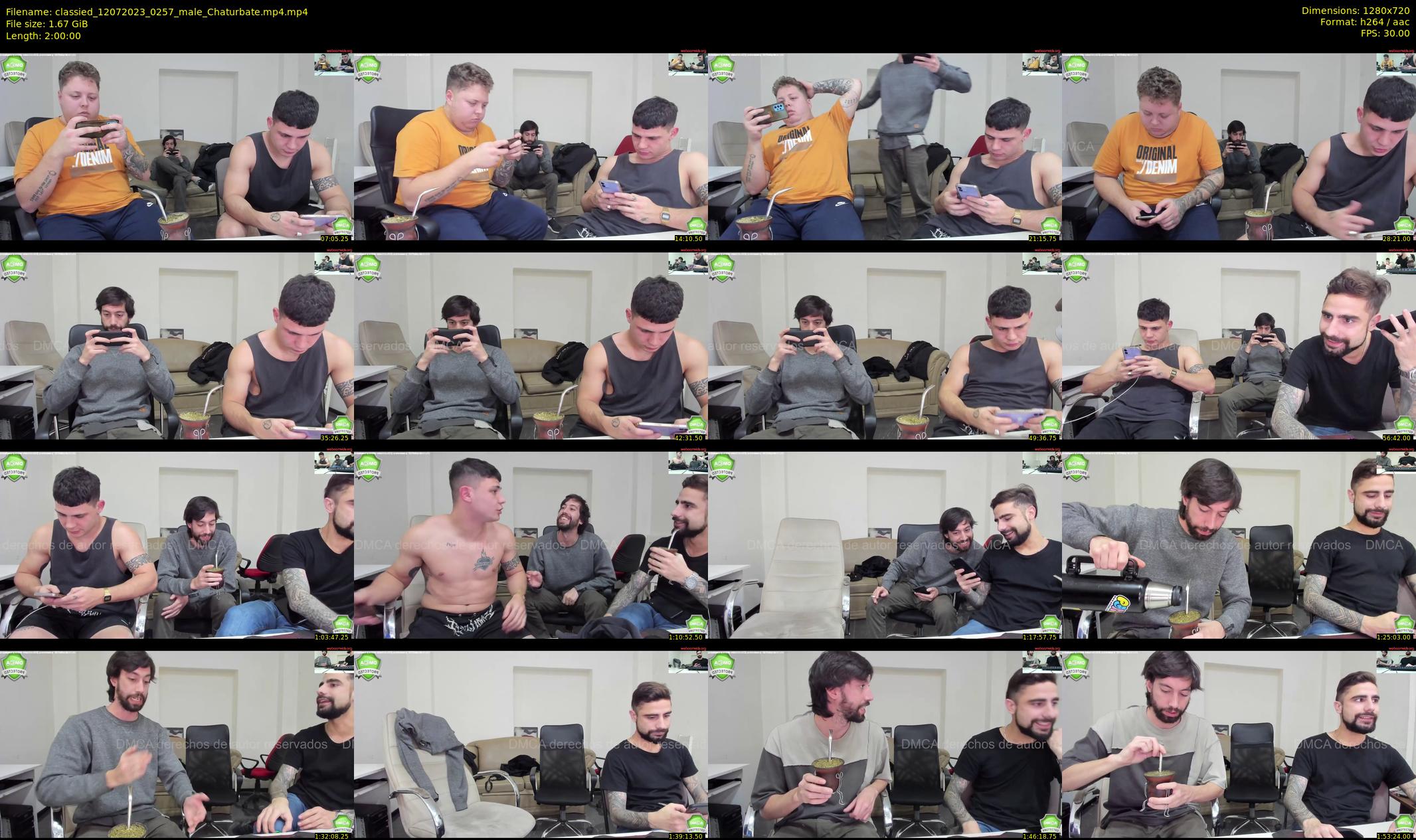 classied — 120 minute Chaturbate male cam show recording, 720p, Jul 12, 2023