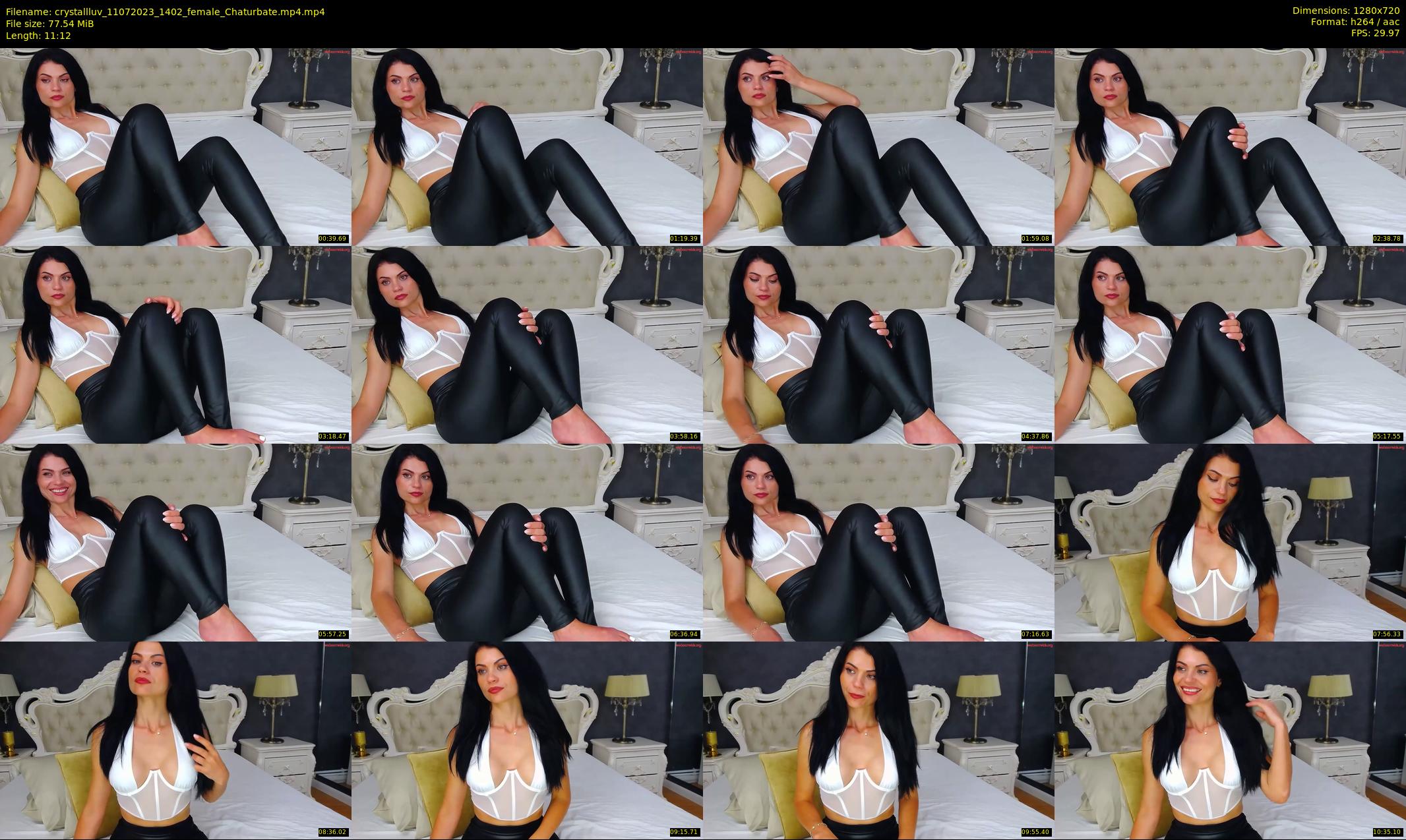 crystallluv — 12 minute Chaturbate female cam show recording, 720p, Jul 11, 2023